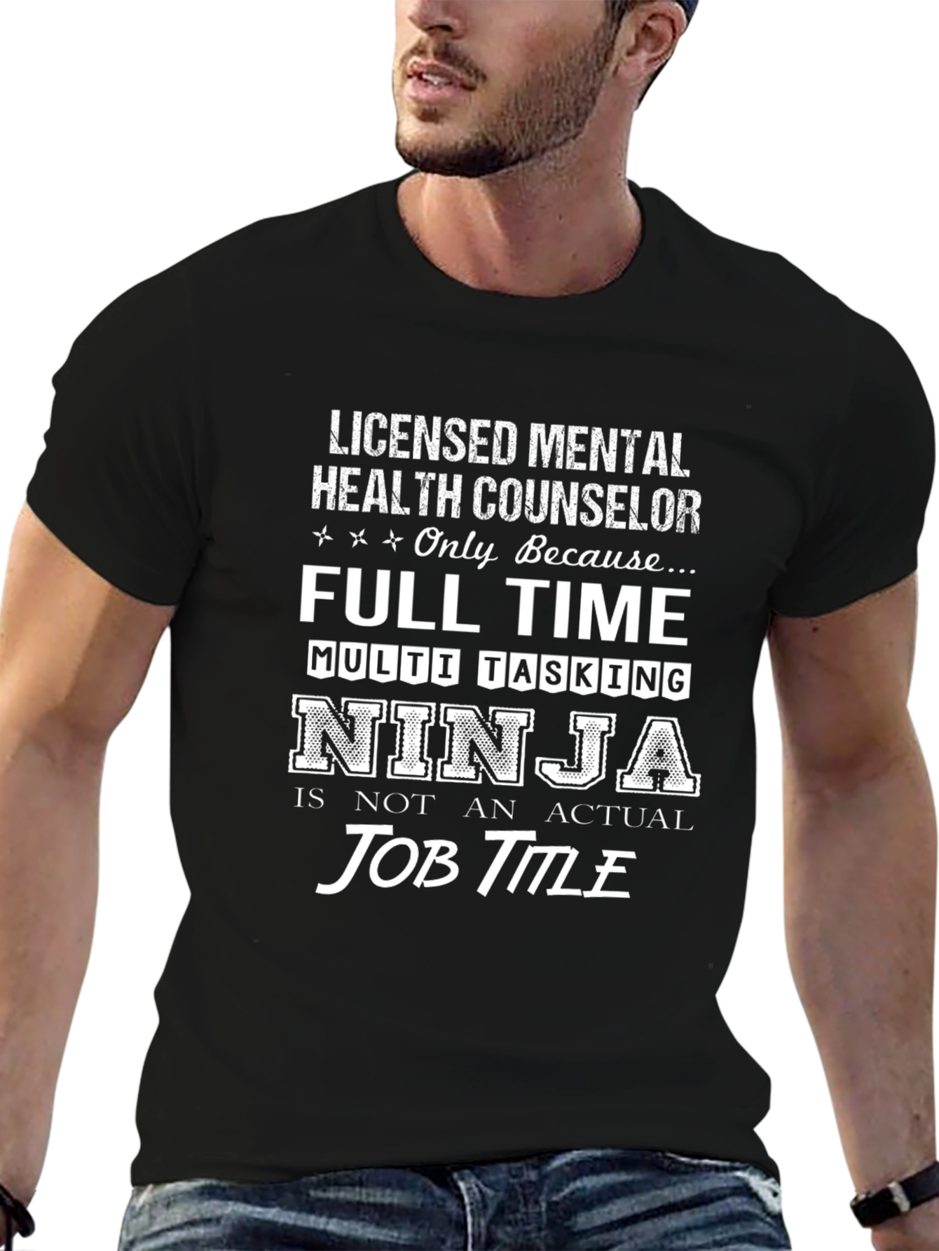 Licensed Mental Health Counselor Ninja T-Shirt