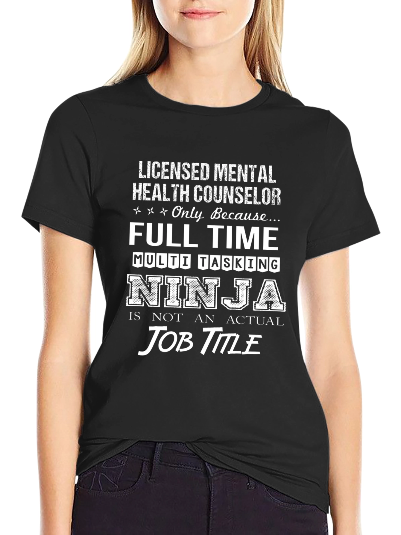 Licensed Mental Health Counselor Ninja T-Shirt