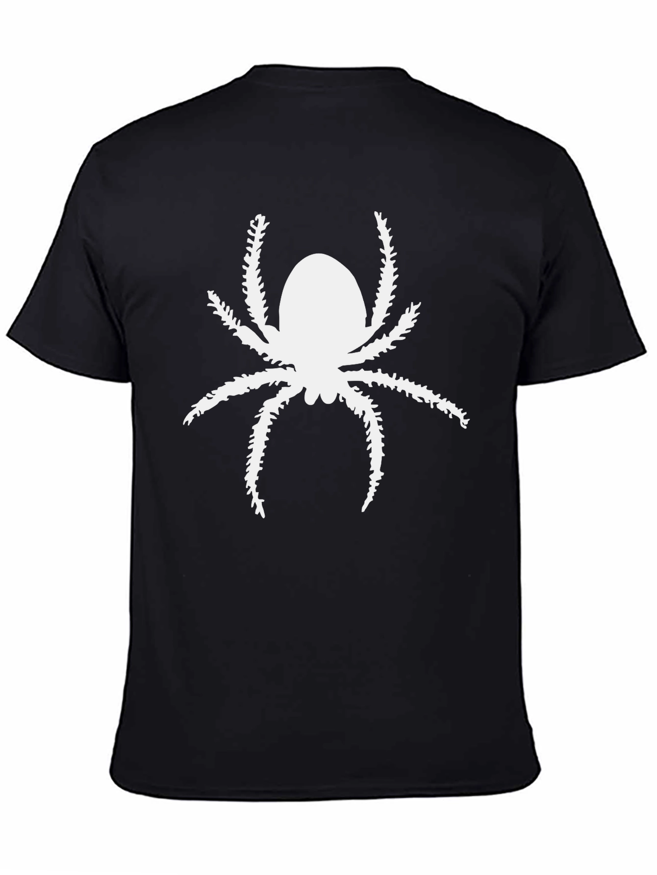 Spider Graphic Print Black Tee Shirt