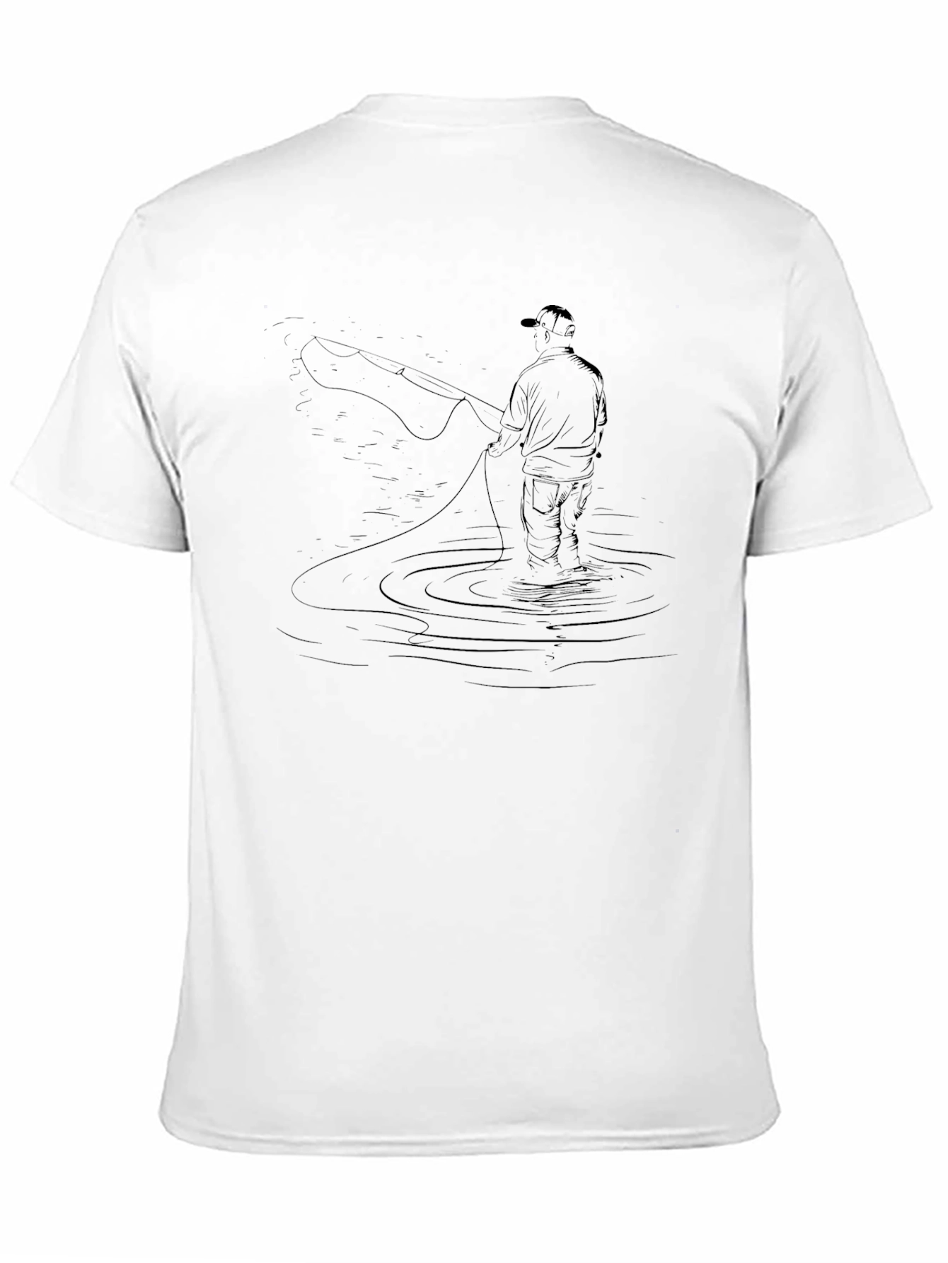 Fisherman Graphic T-Shirt - Perfect for Anglers