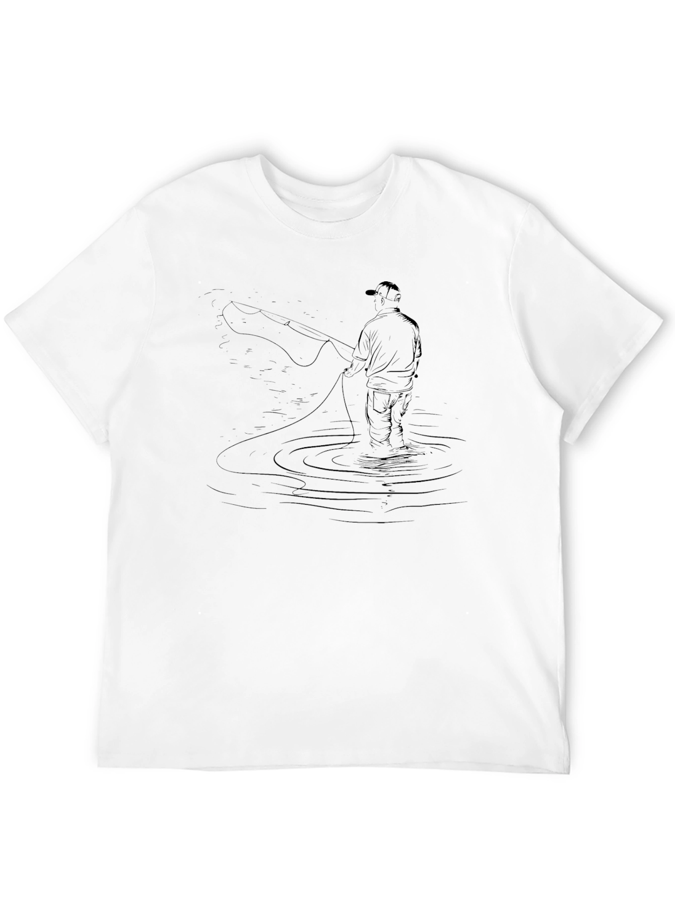 Fisherman Graphic T-Shirt - Perfect for Anglers