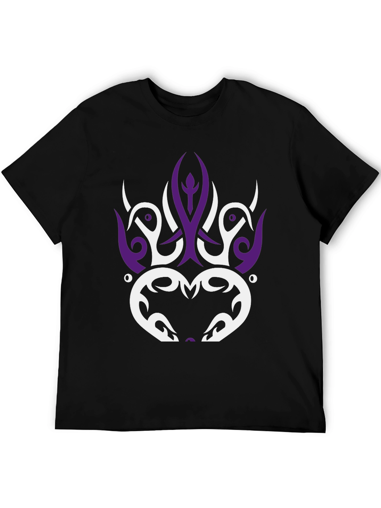 Tribal Design Black T-Shirt