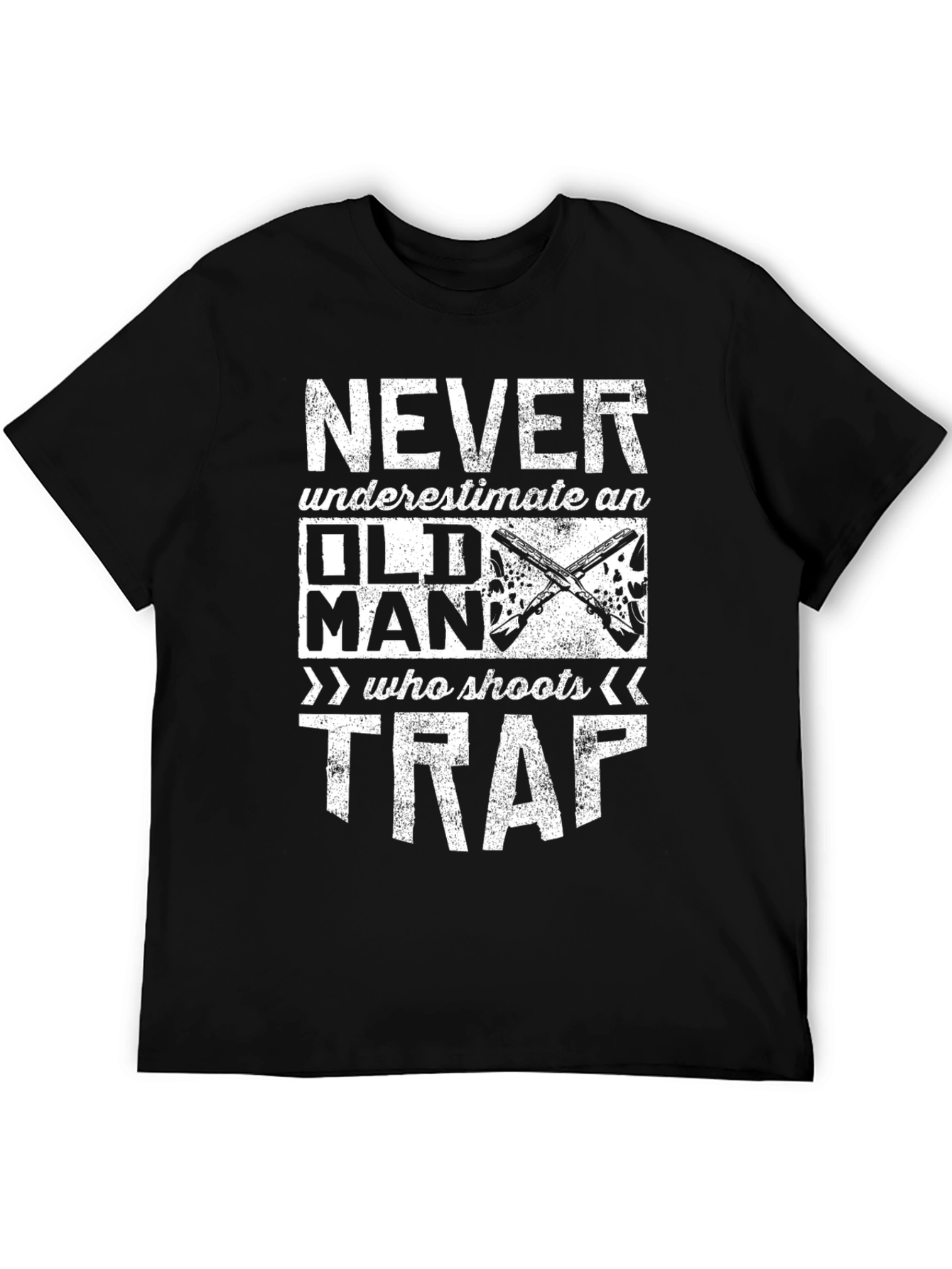 Never Underestimate Old Man Trap Shooting T-Shirt