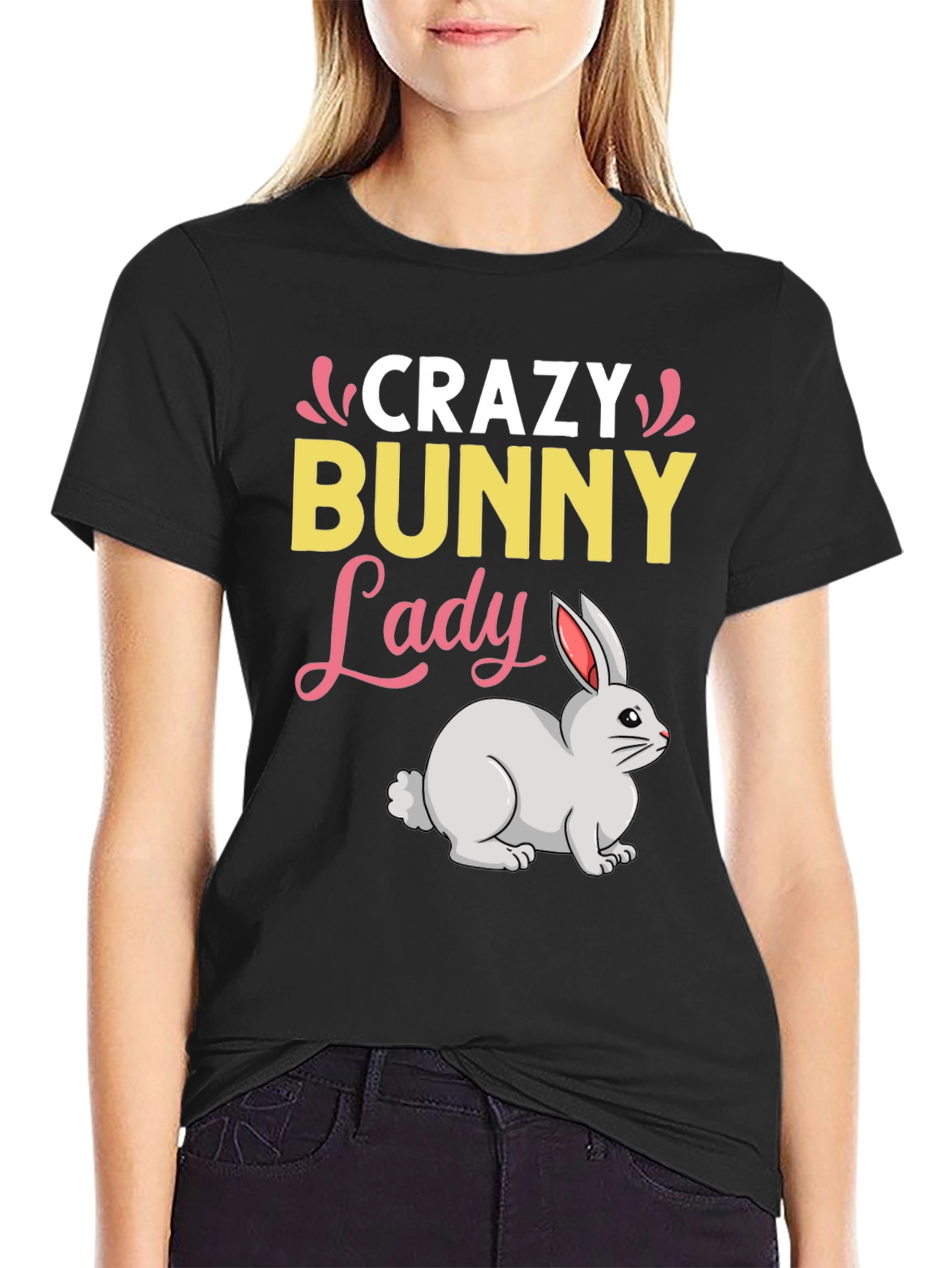 Crazy Bunny Lady T-Shirt