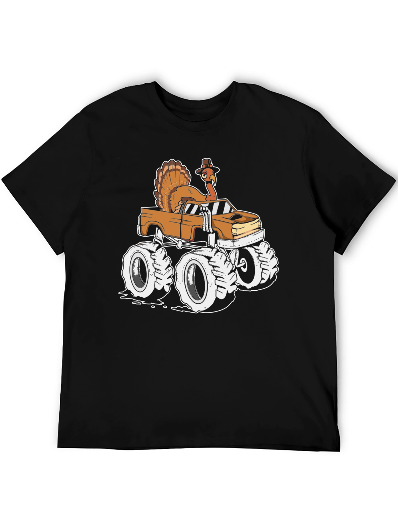 Turkey Monster Truck T-Shirt - Thanksgiving Fun
