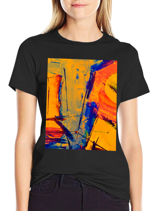 Abstract Art Graphic Tee - Modern Style