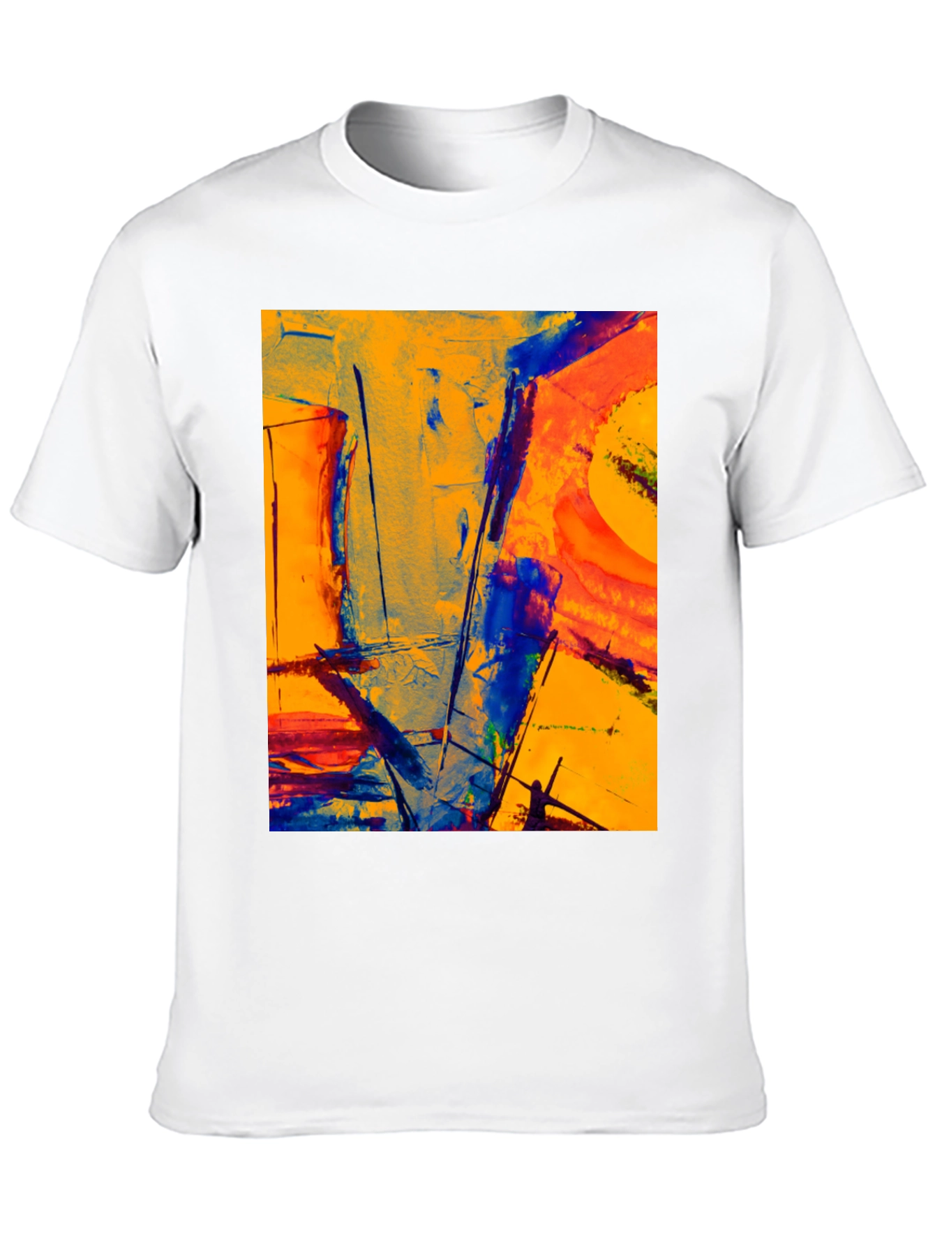 Abstract Art Graphic Tee - Modern Style