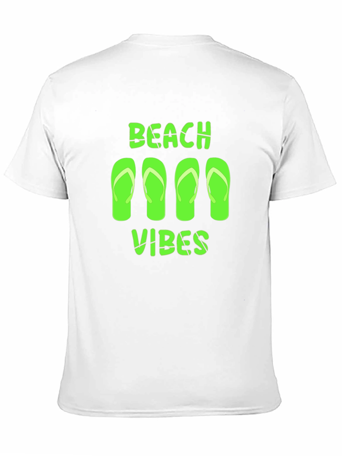 Beach Vibes Graphic Tee - Black Casual T-Shirt