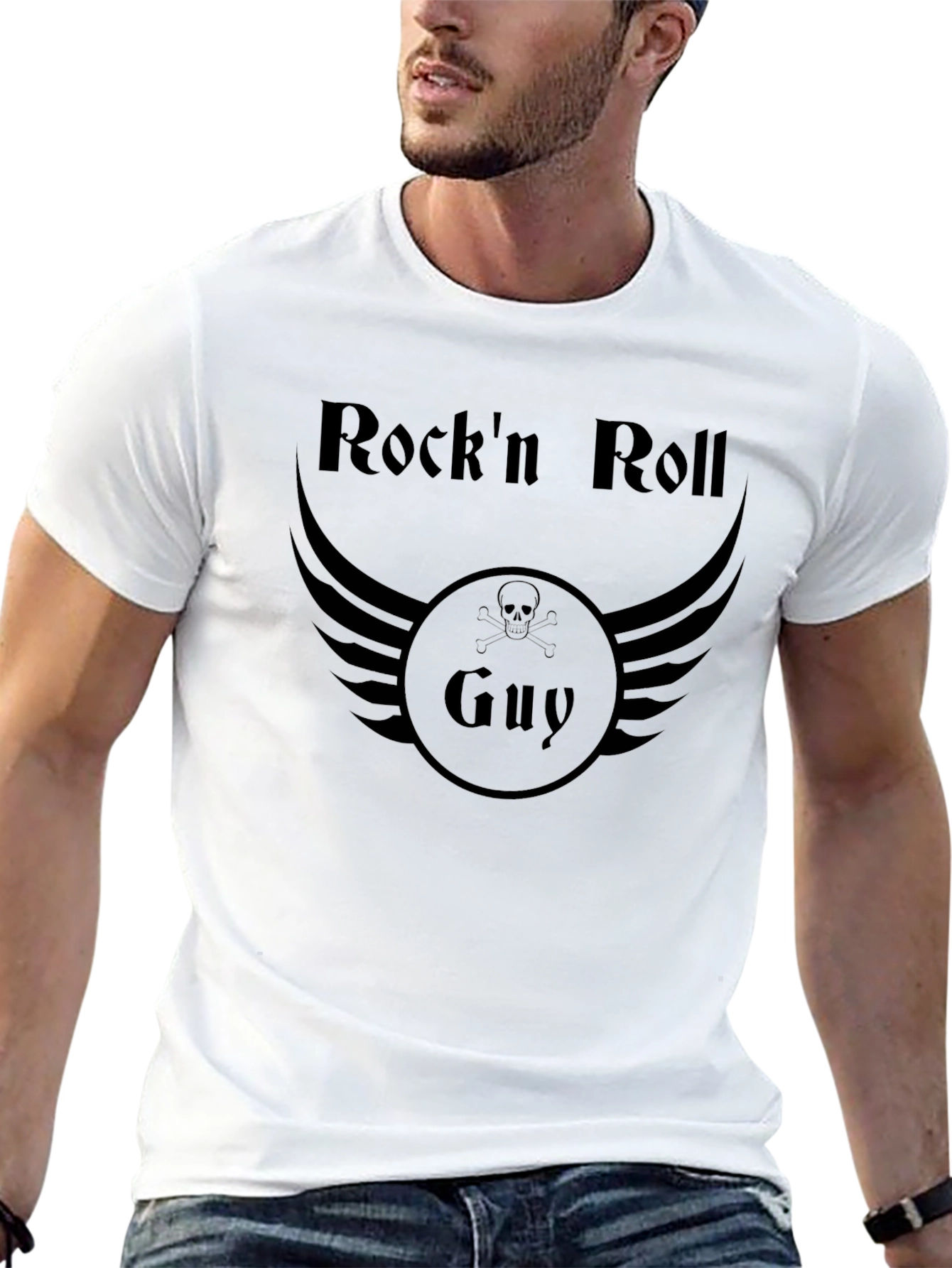 Rockn Roll Guy Graphic T-Shirt