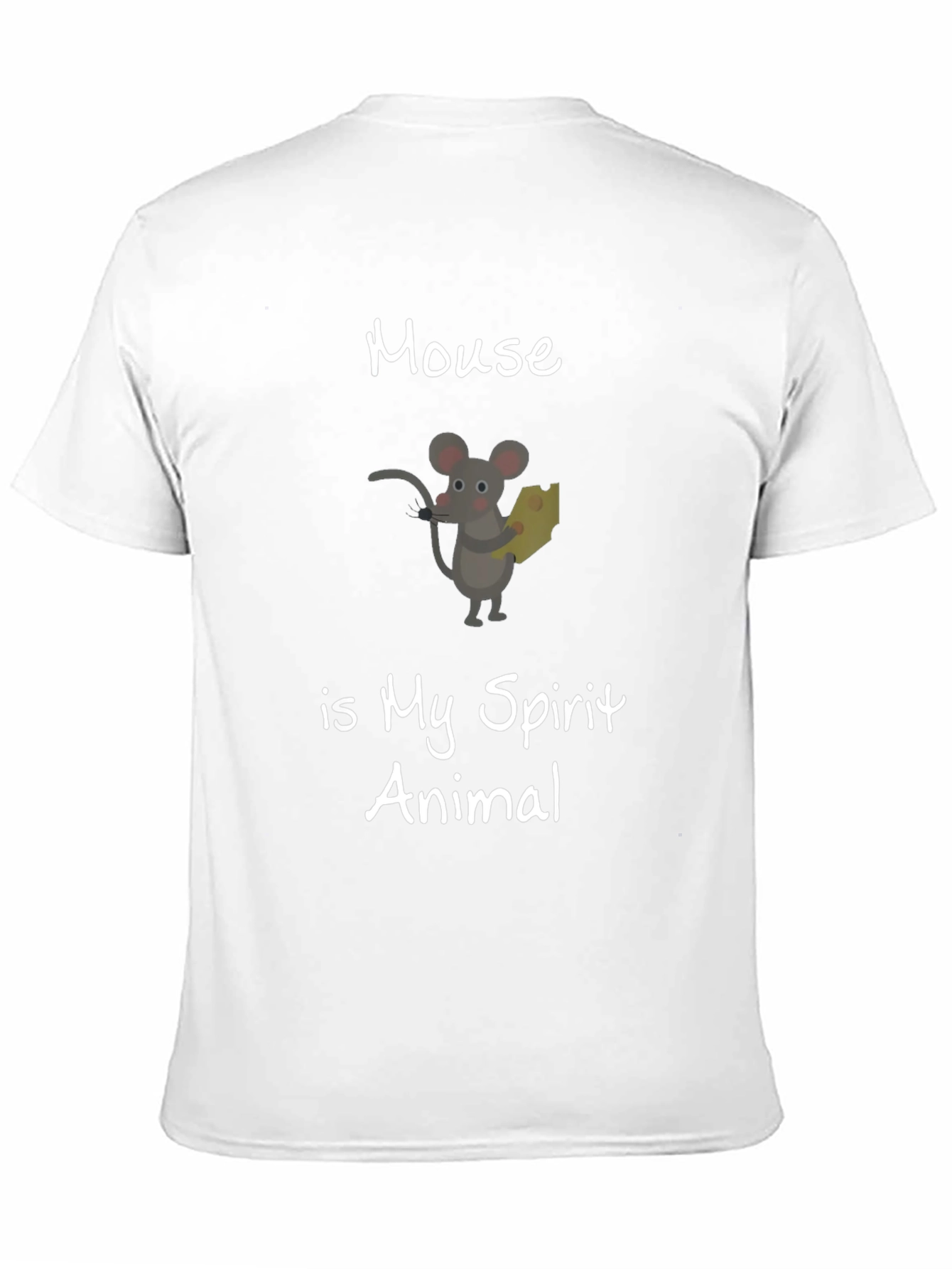 Mouse is My Spirit Animal Black T-Shirt