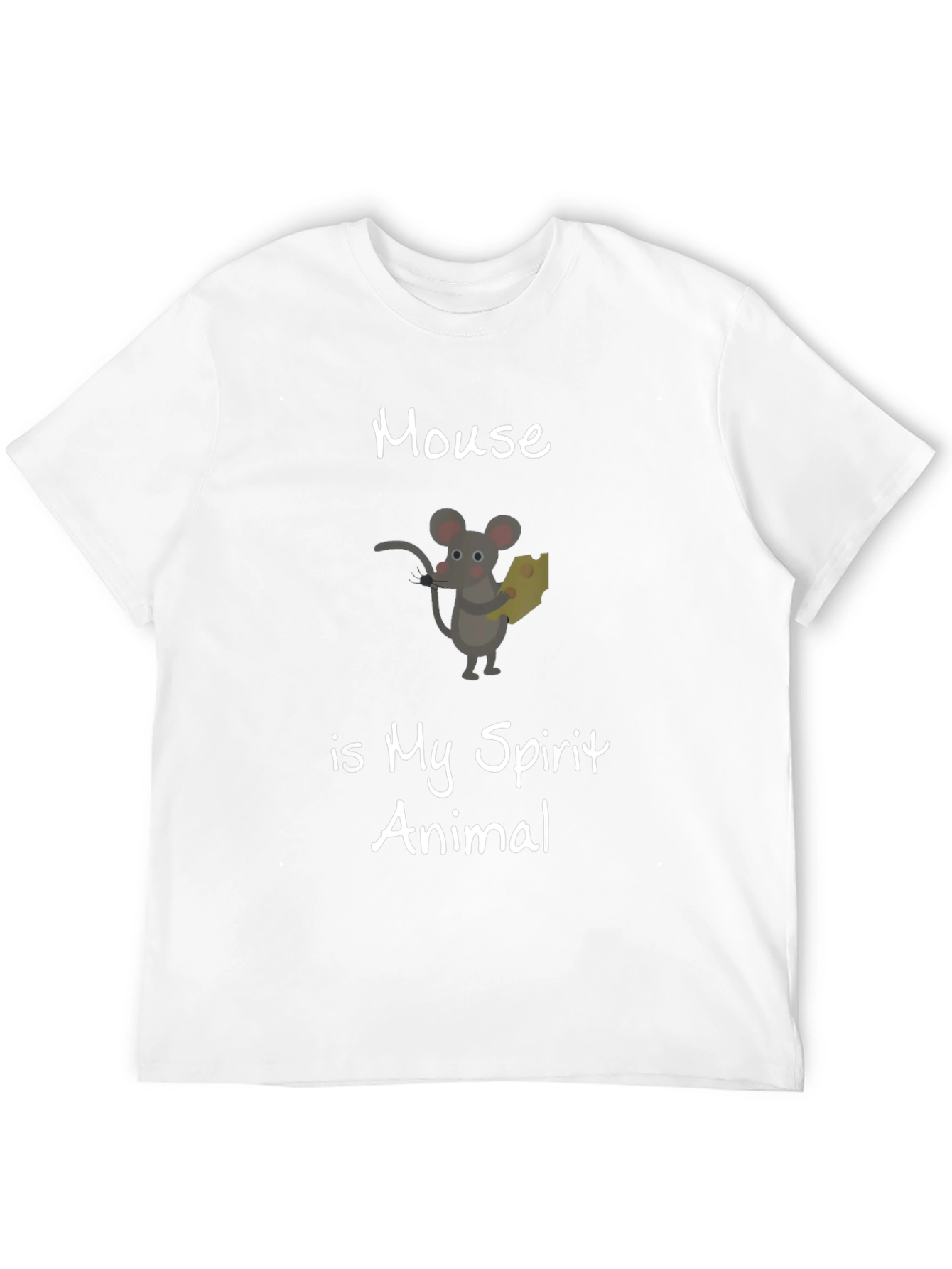 Mouse is My Spirit Animal Black T-Shirt