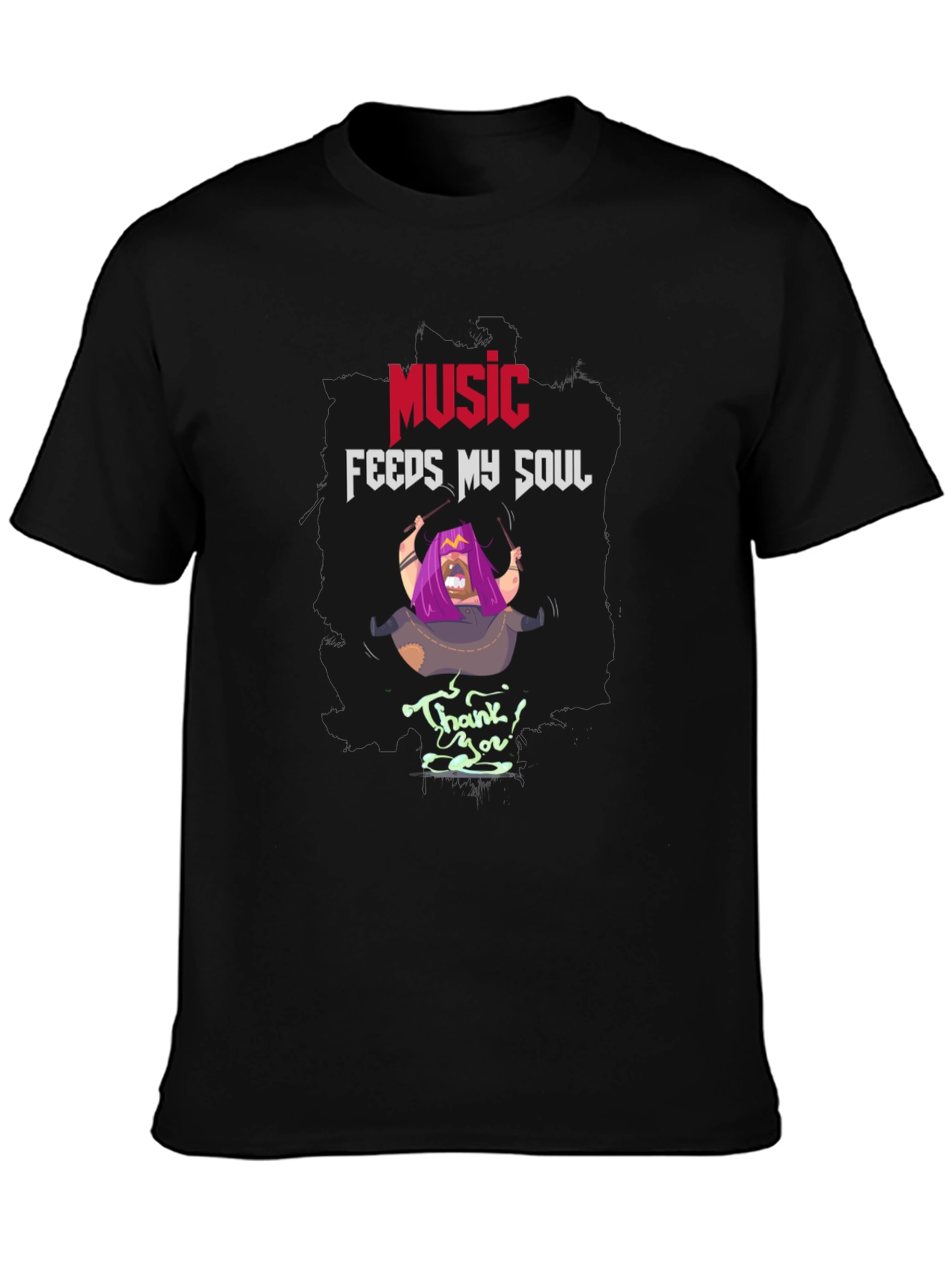 Music Feeds My Soul T-Shirt | Unique Graphic Tee