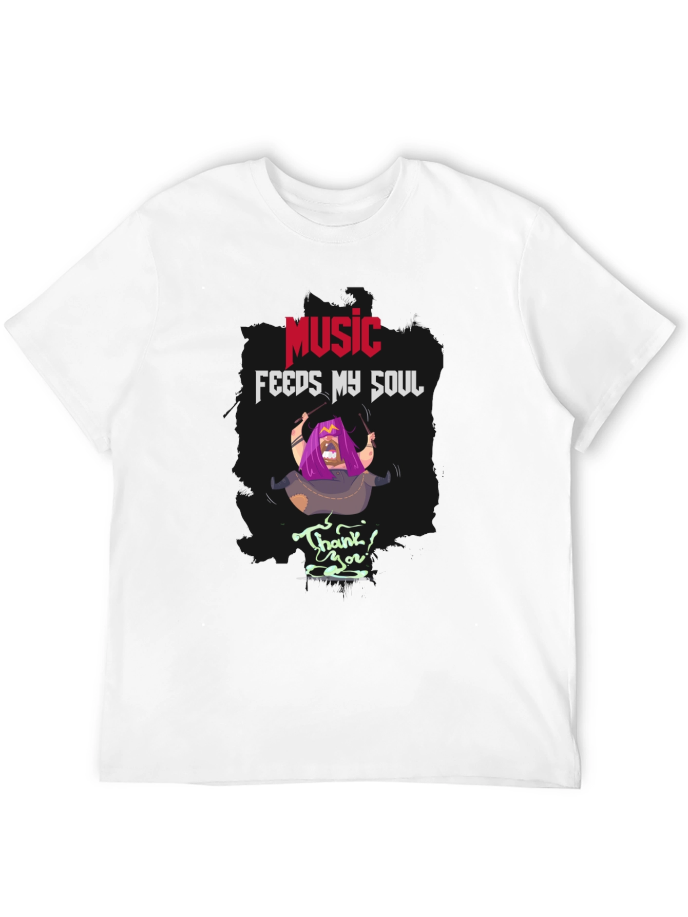 Music Feeds My Soul T-Shirt | Unique Graphic Tee