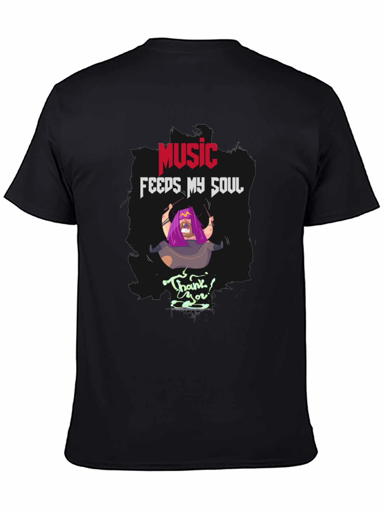 Music Feeds My Soul T-Shirt | Unique Graphic Tee
