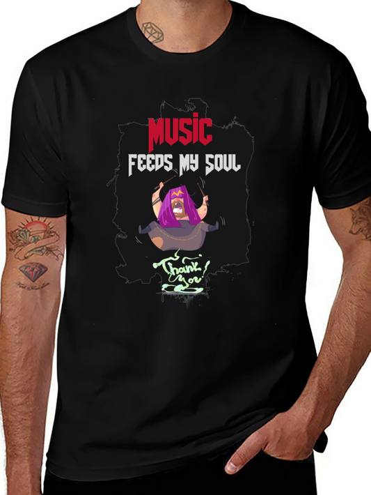 Music Feeds My Soul T-Shirt | Unique Graphic Tee