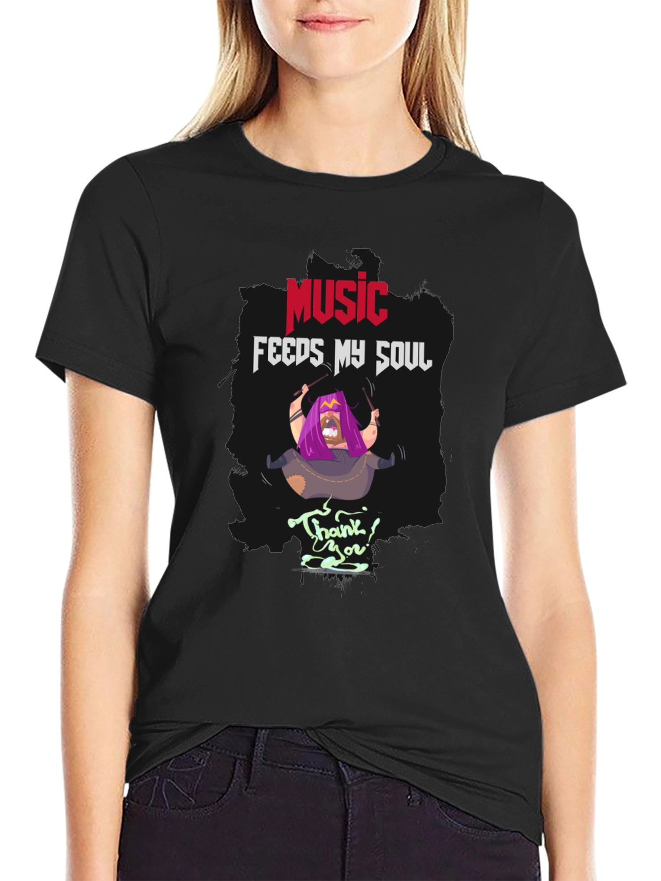 Music Feeds My Soul T-Shirt | Unique Graphic Tee