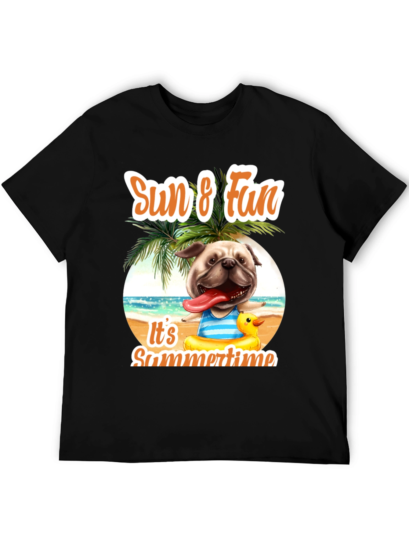Summer Pug T-Shirt: Sun & Fun Design