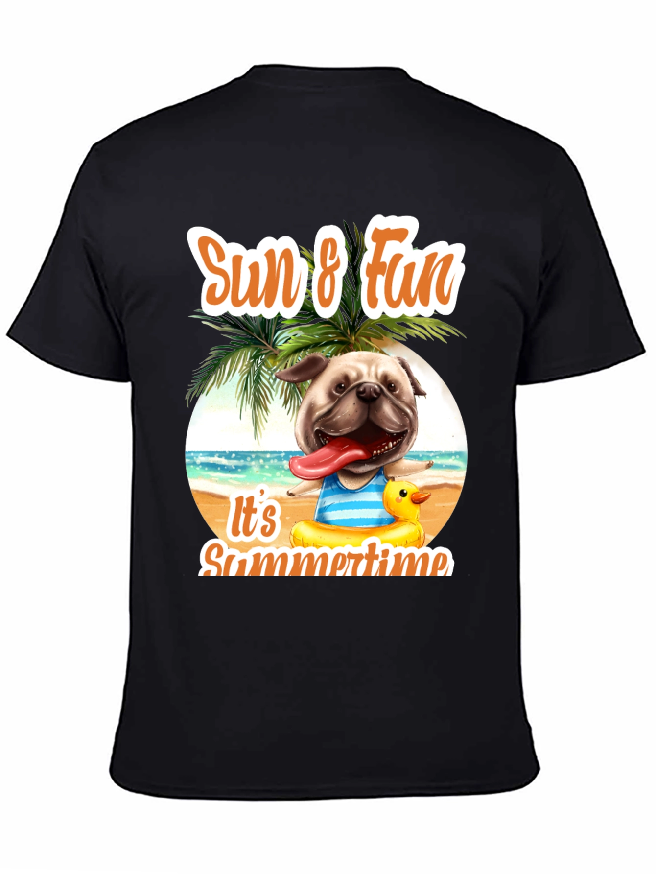 Summer Pug T-Shirt: Sun & Fun Design