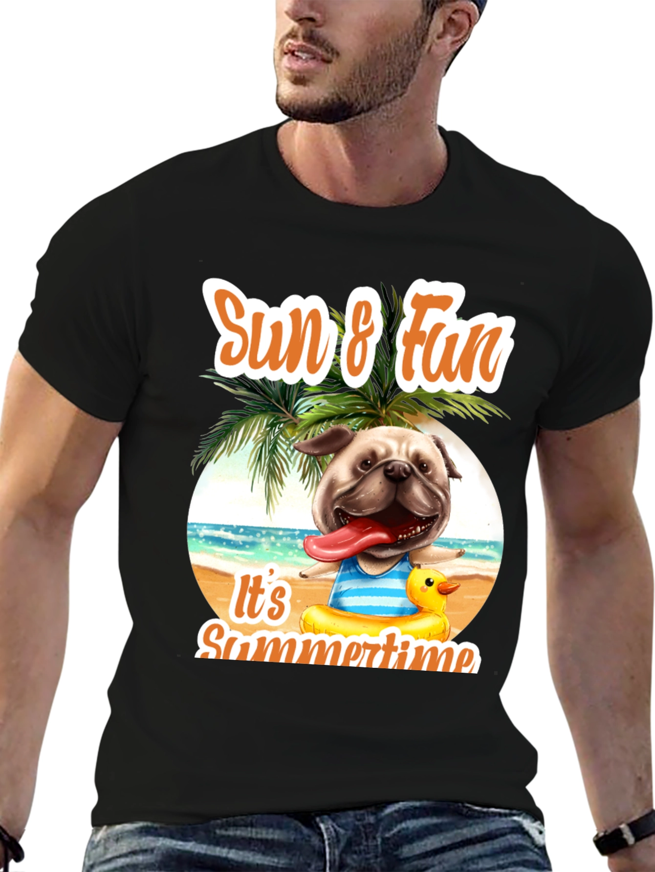 Summer Pug T-Shirt: Sun & Fun Design