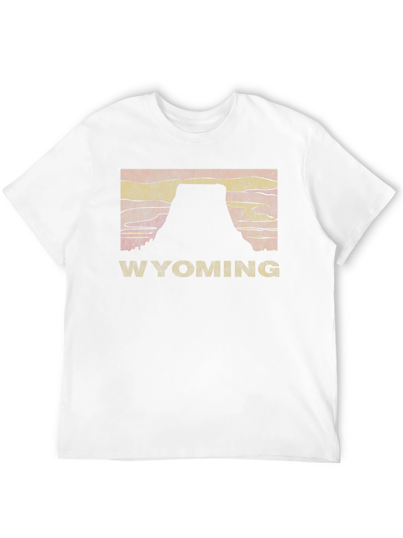 Wyoming Silhouette Graphic Tee - Black