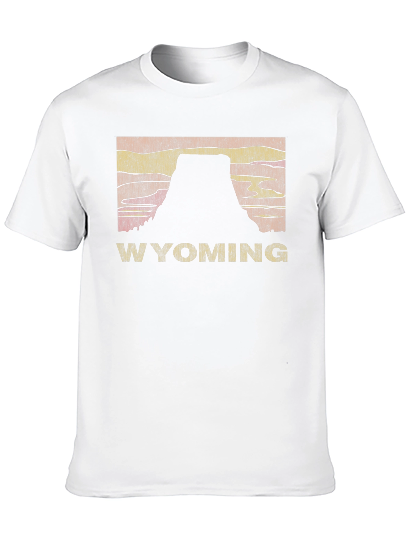 Wyoming Silhouette Graphic Tee - Black