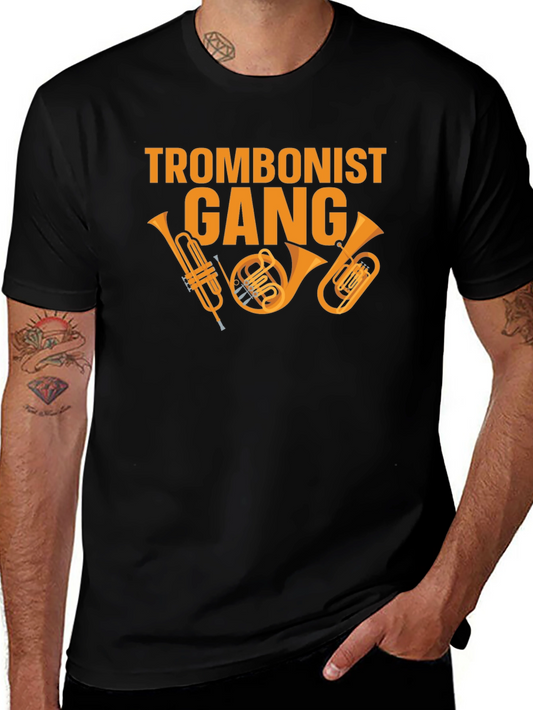 Trombonist Gang Graphic Tee - Musician T-Shirt