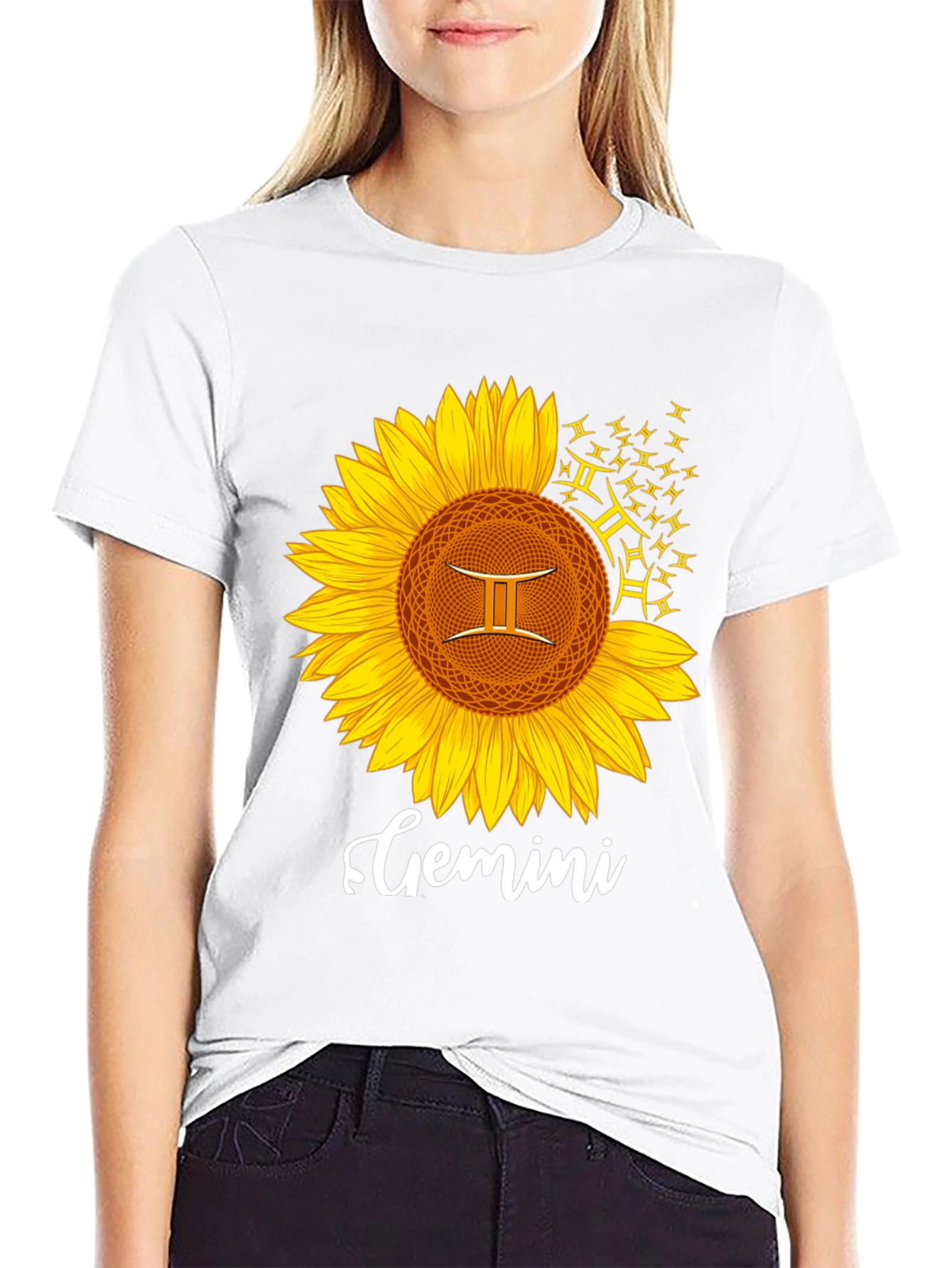 Gemini Sunflower Graphic Tee