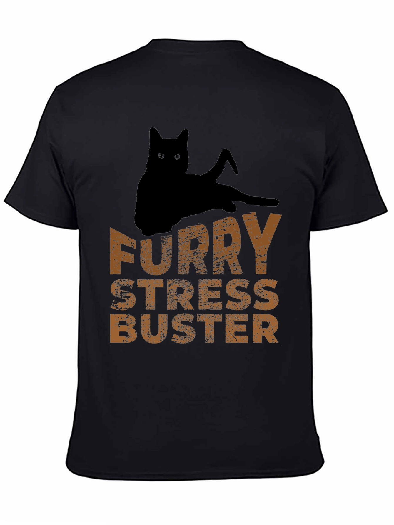 Furry Stress Buster Graphic Tee - Cat Lovers T-Shirt
