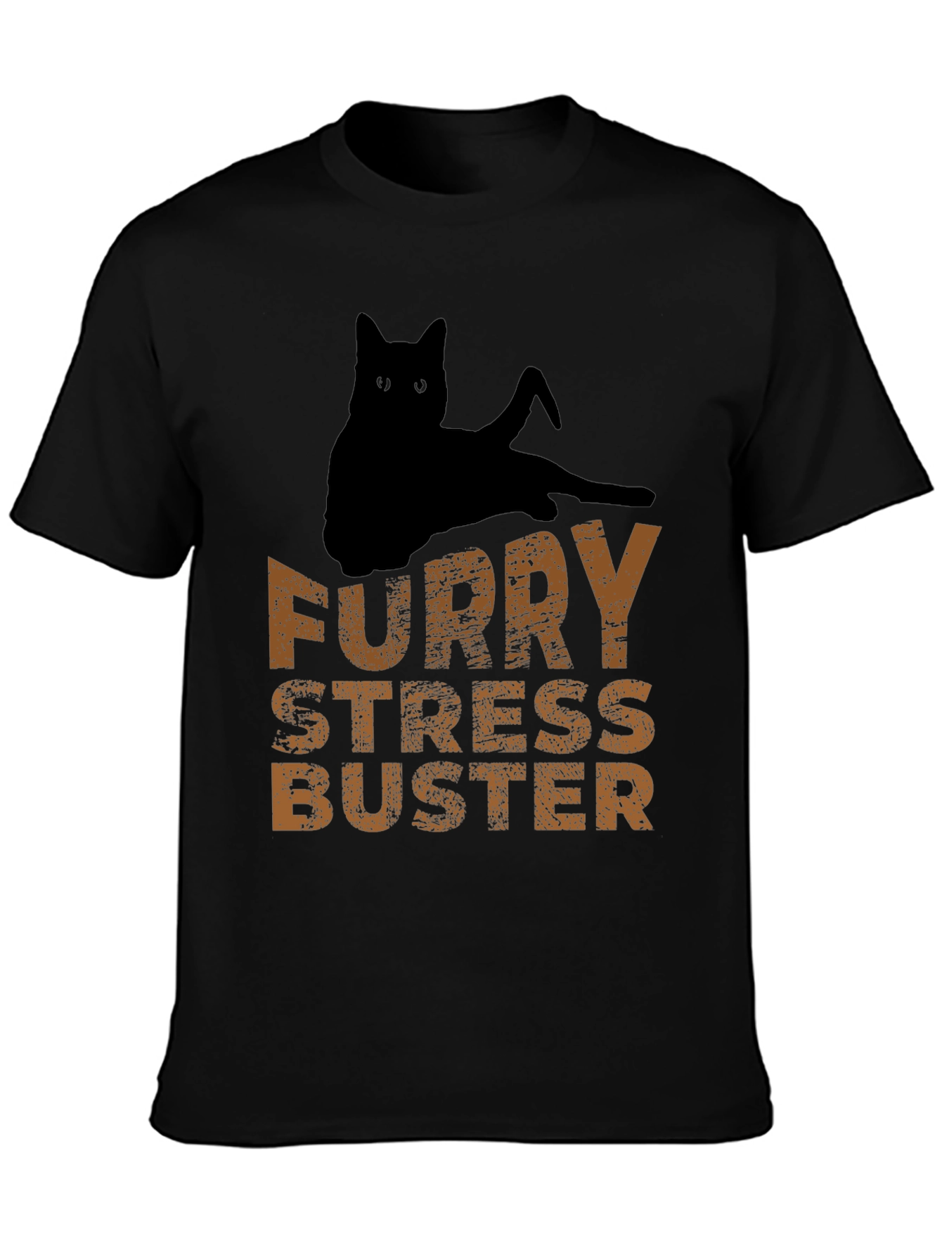 Furry Stress Buster Graphic Tee - Cat Lovers T-Shirt