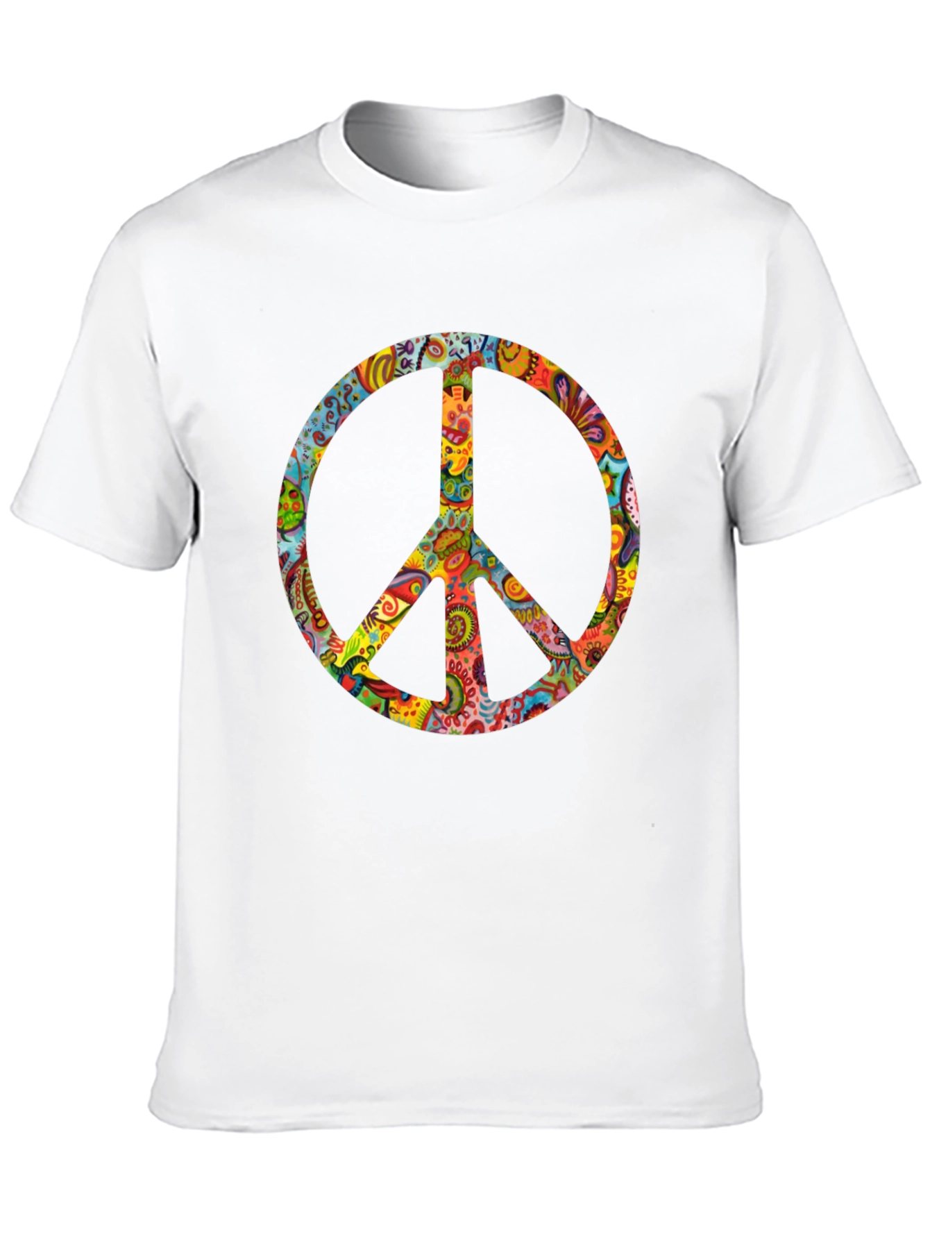 Groovy Peace Sign Black T-Shirt