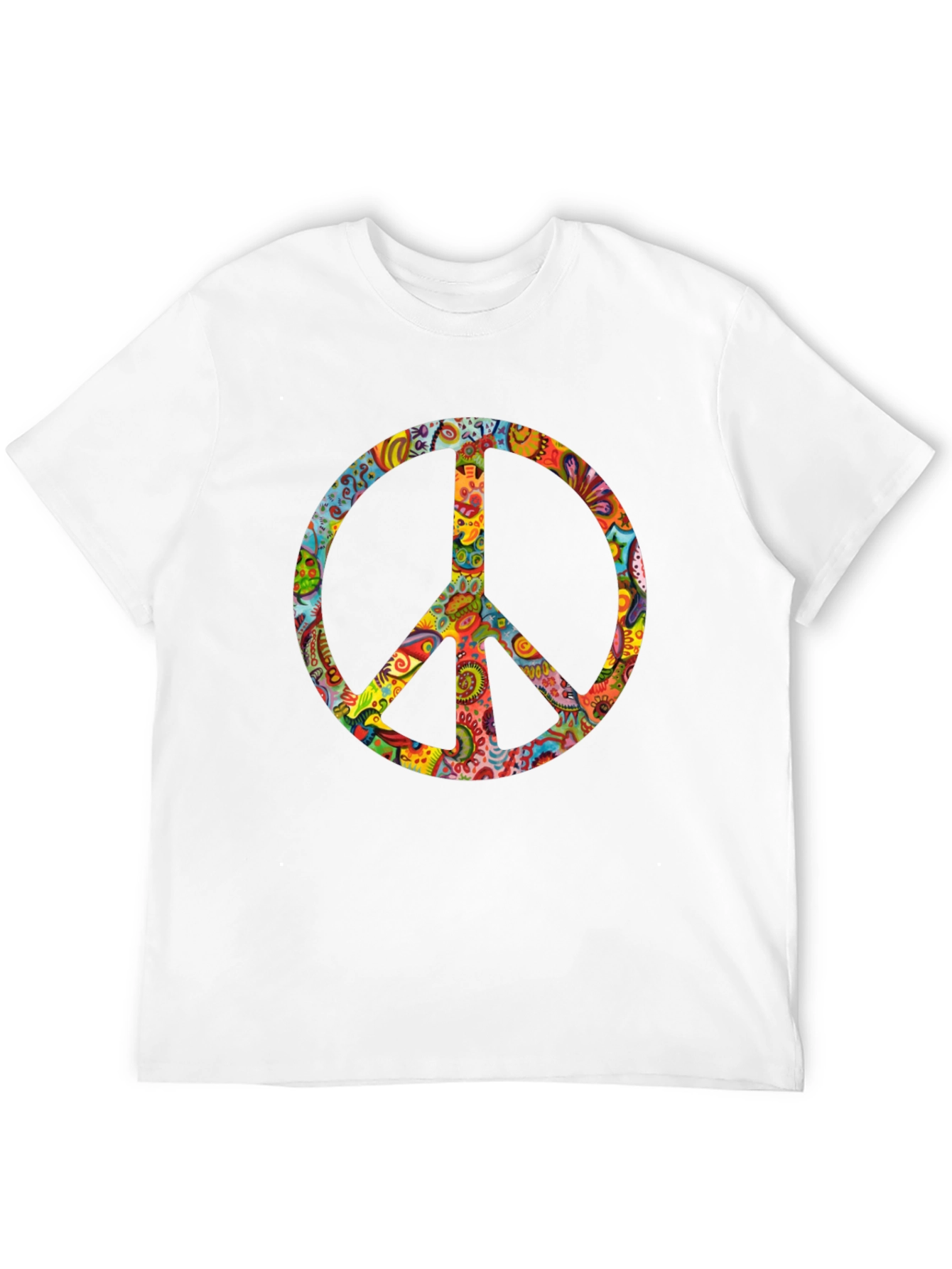 Groovy Peace Sign Black T-Shirt