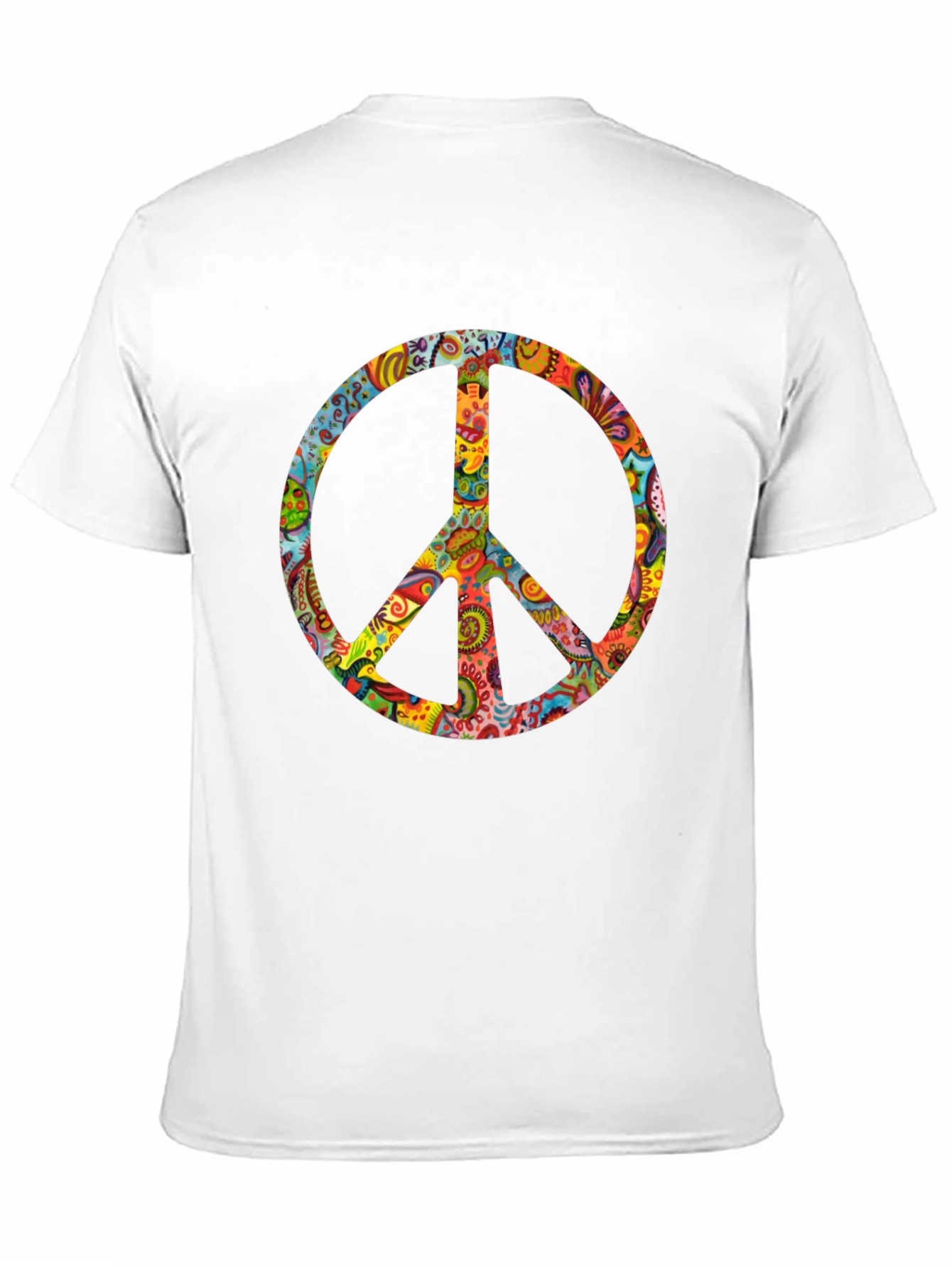 Groovy Peace Sign Black T-Shirt