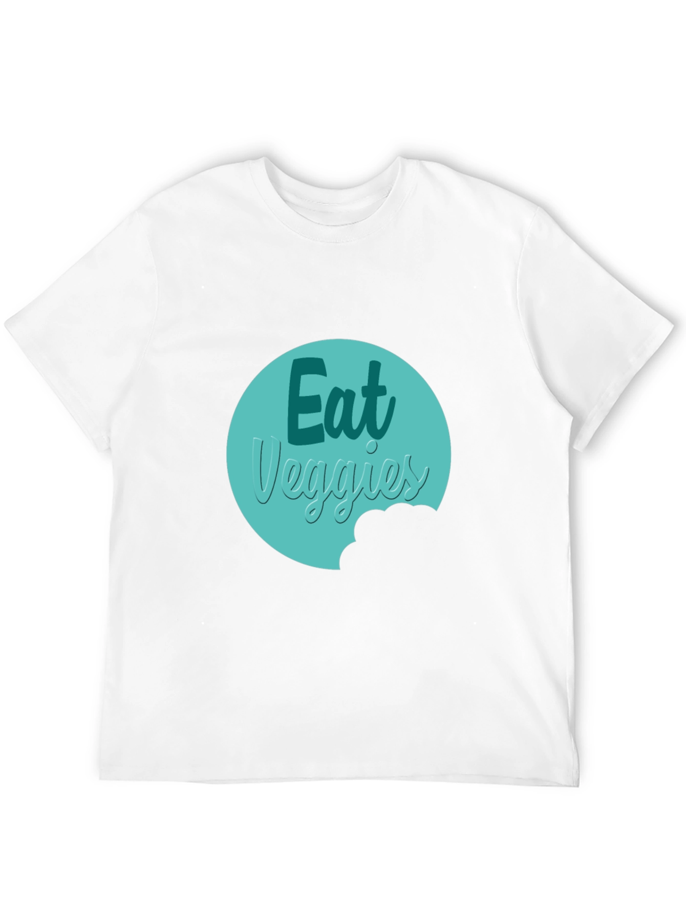 Eat Veggies Graphic Tee - Black Cotton T-Shirt