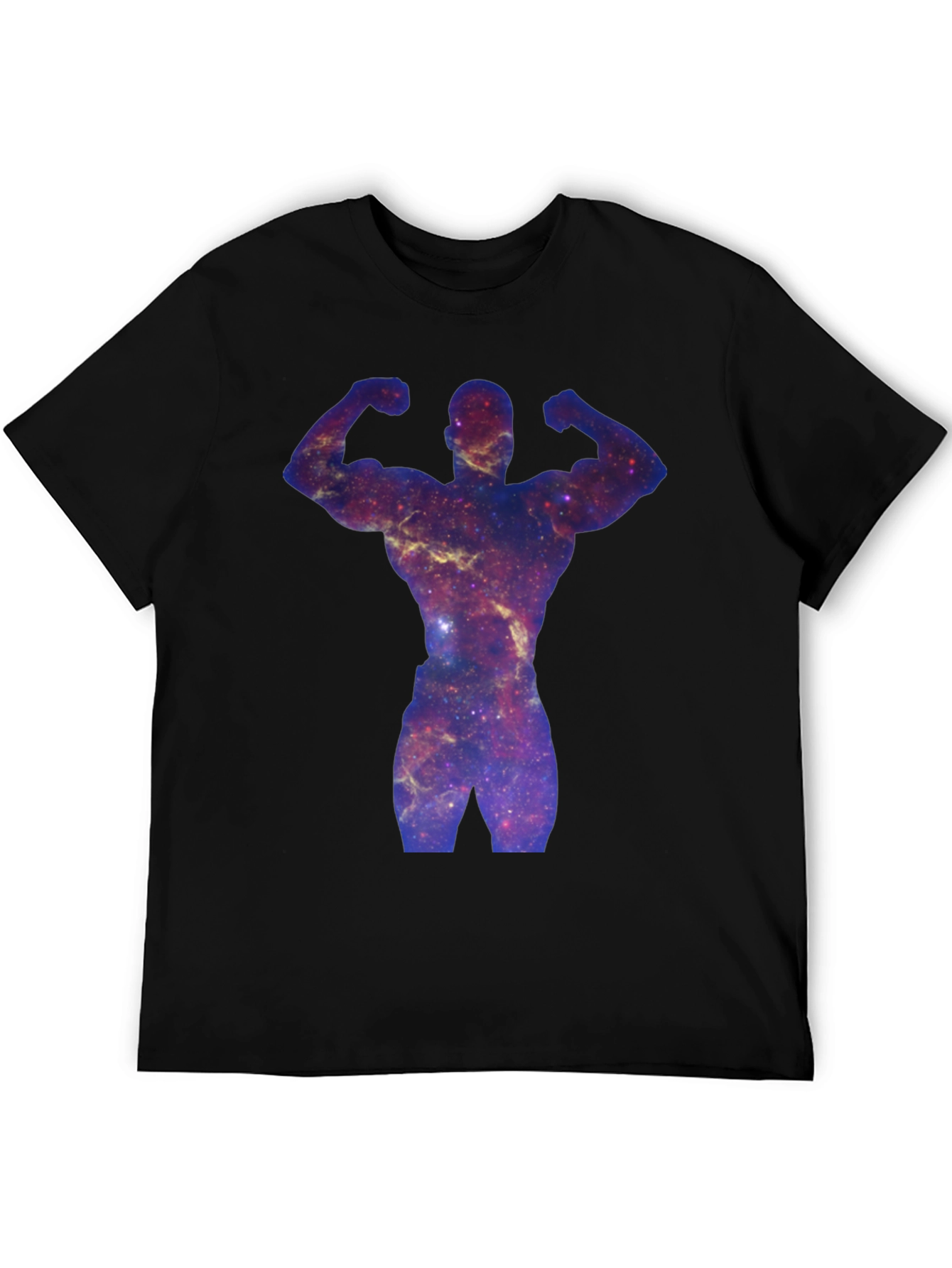 Galaxy Bodybuilder Black T-Shirt
