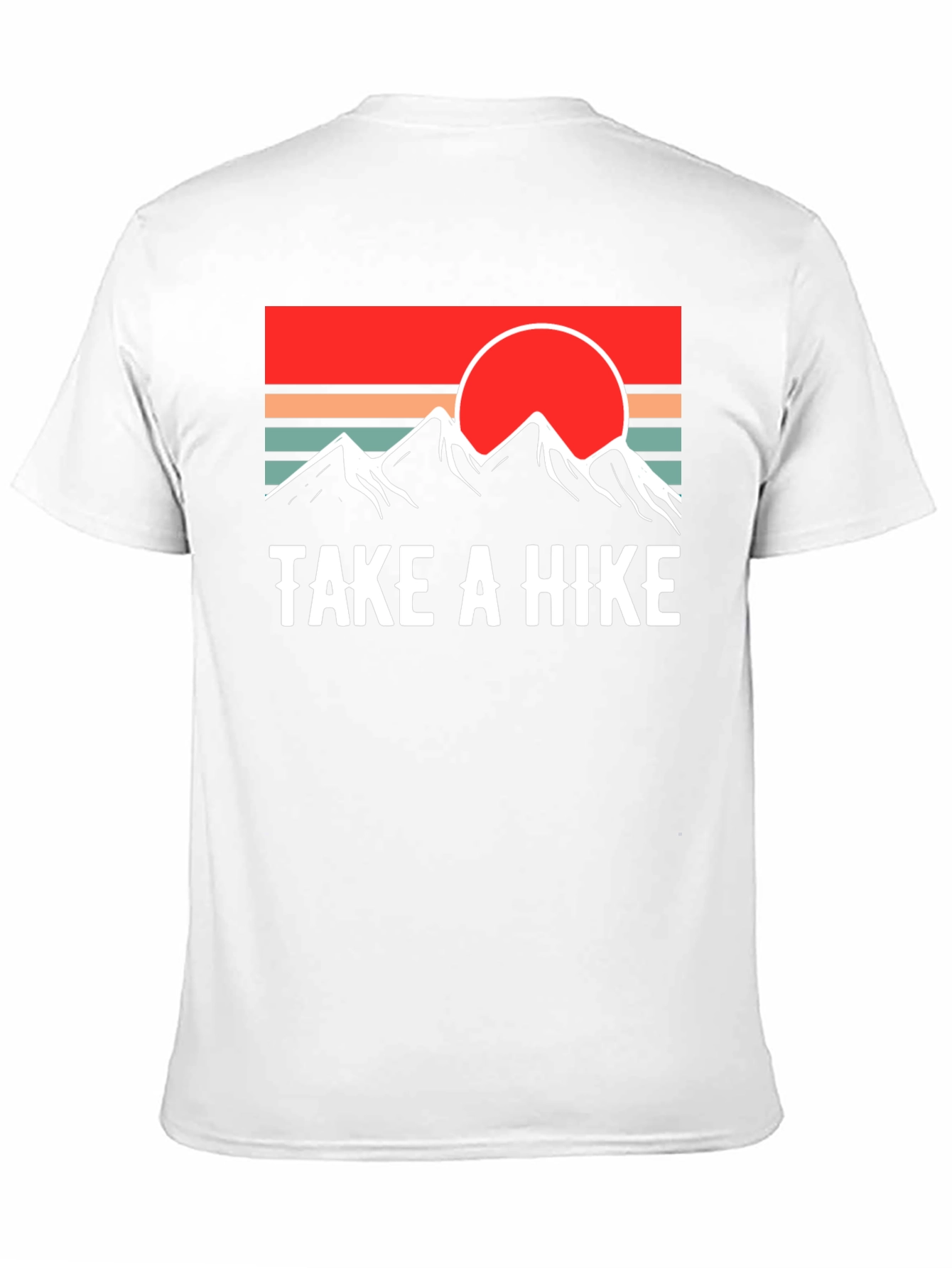 Take A Hike Graphic Tee - Retro Mountain Sunset