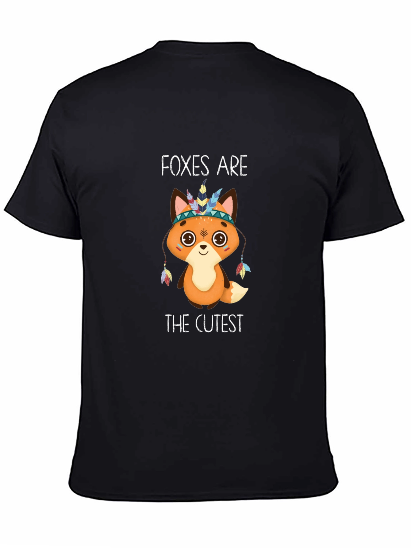 Foxes Are The Cutest T-Shirt - Black