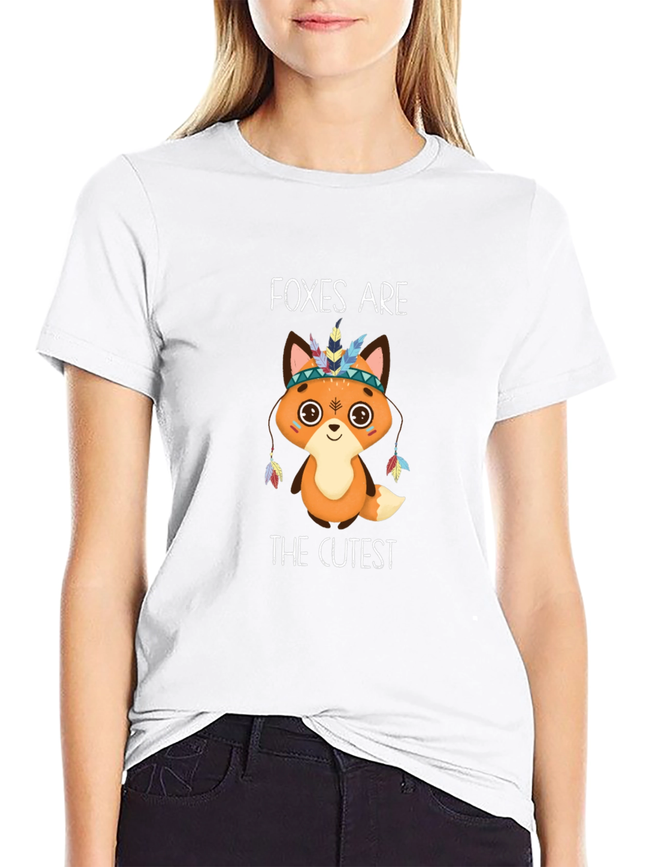 Foxes Are The Cutest T-Shirt - Black