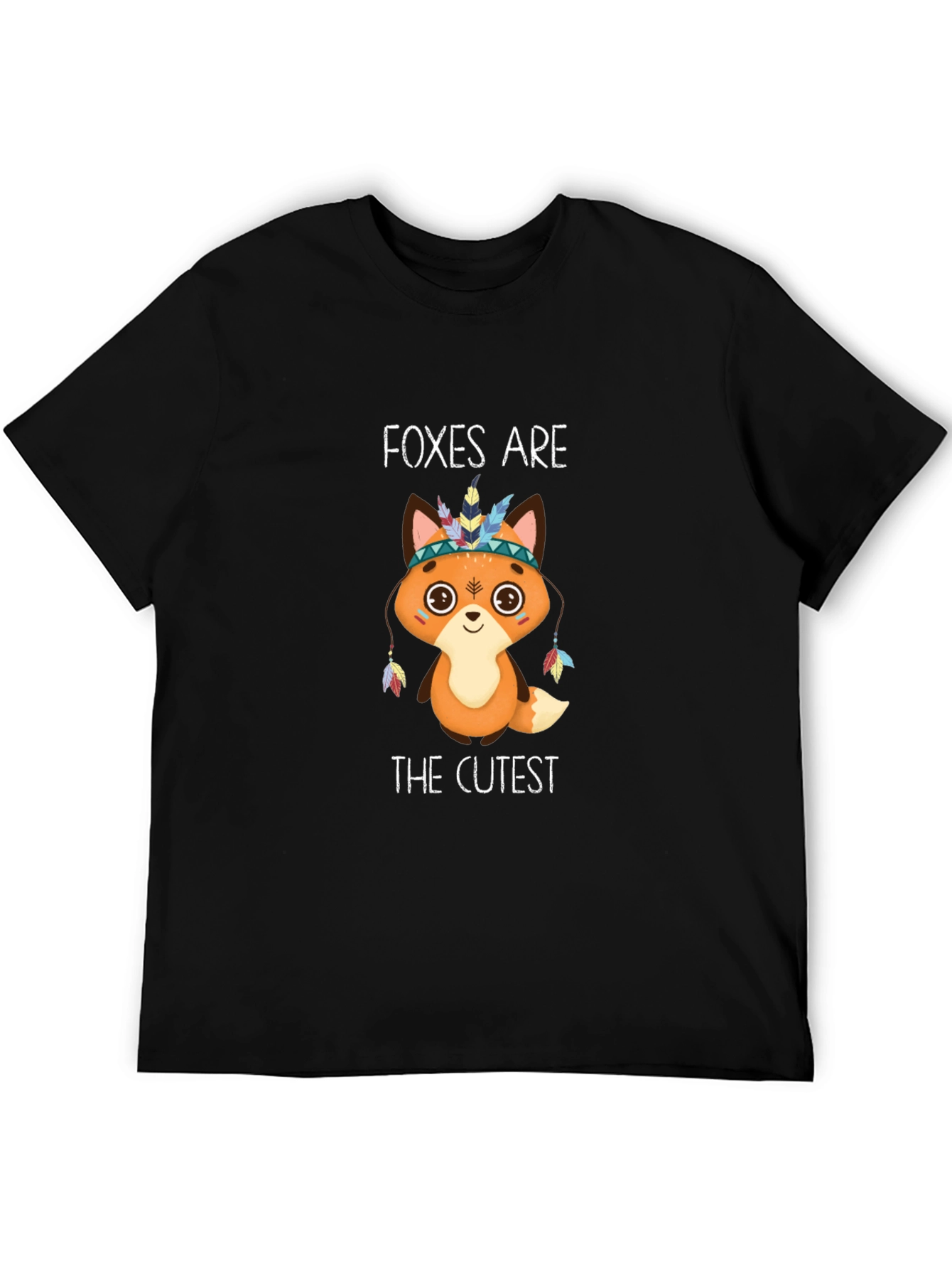 Foxes Are The Cutest T-Shirt - Black