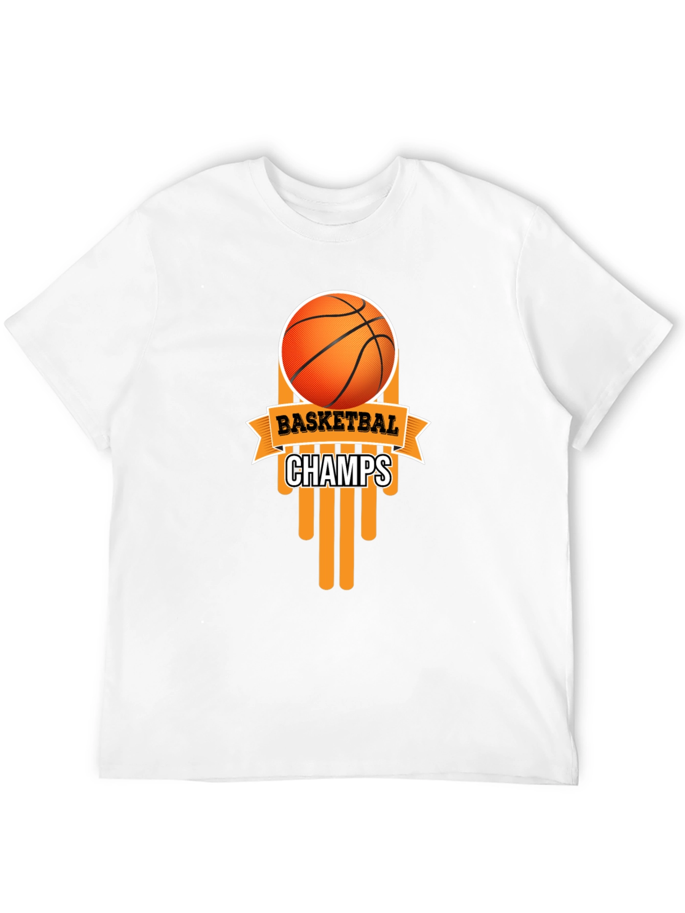 Basketball Champs Black Graphic T-Shirt