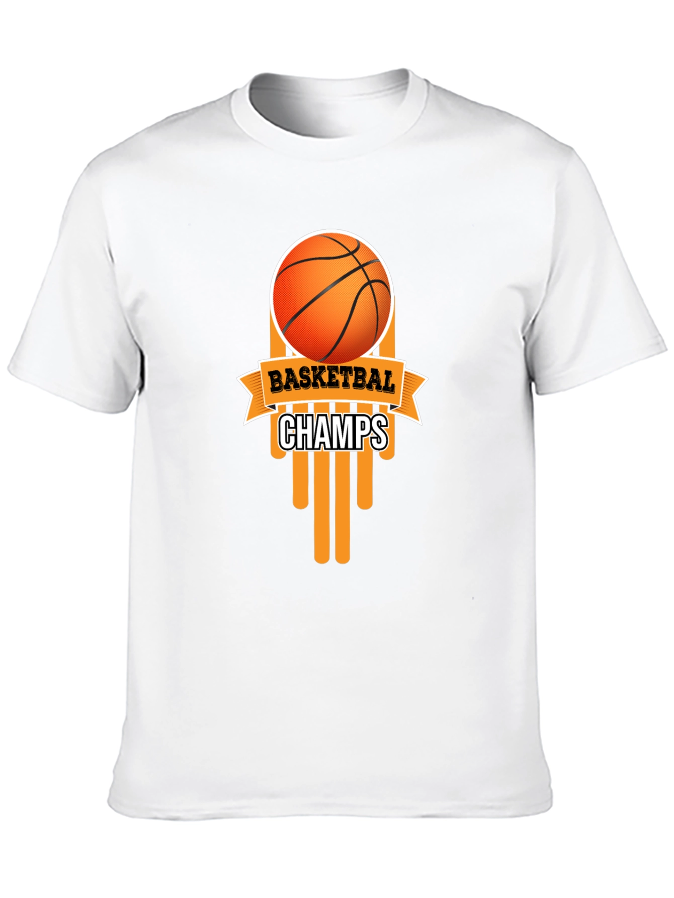 Basketball Champs Black Graphic T-Shirt