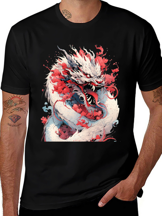 Dragon Graphic Tee - Mythical Creature Art