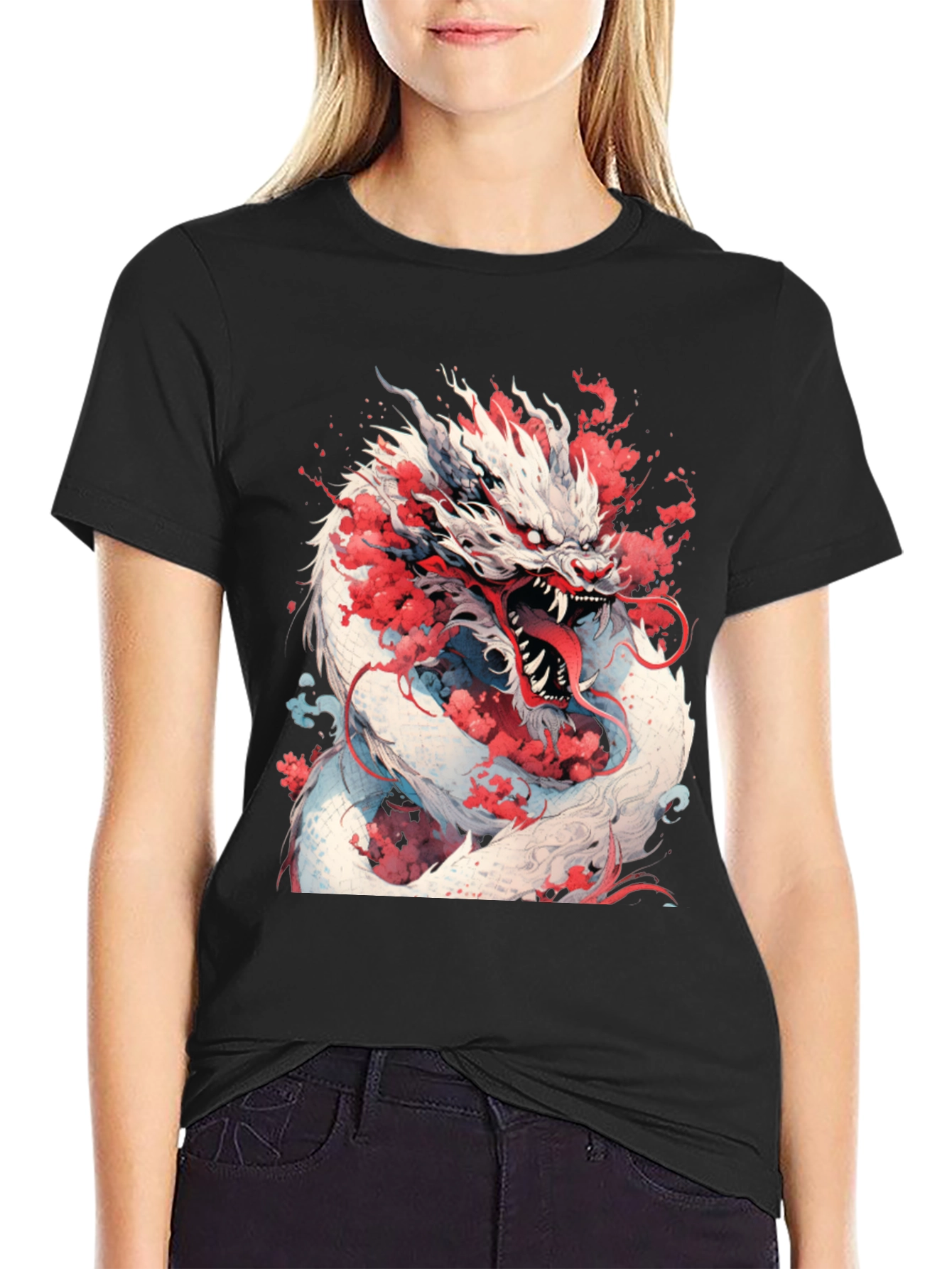 Dragon Graphic Tee - Mythical Creature Art