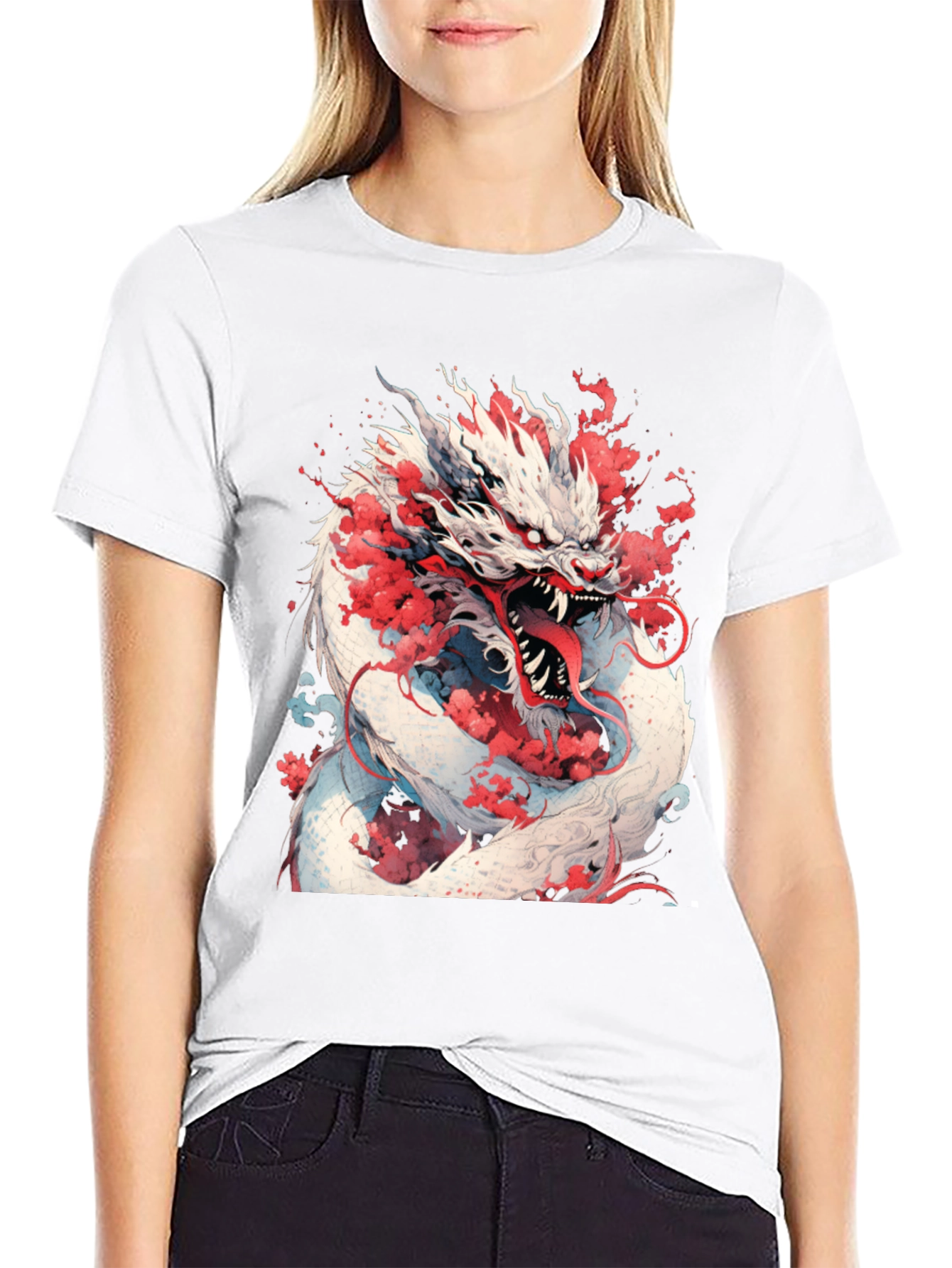Dragon Graphic Tee - Mythical Creature Art