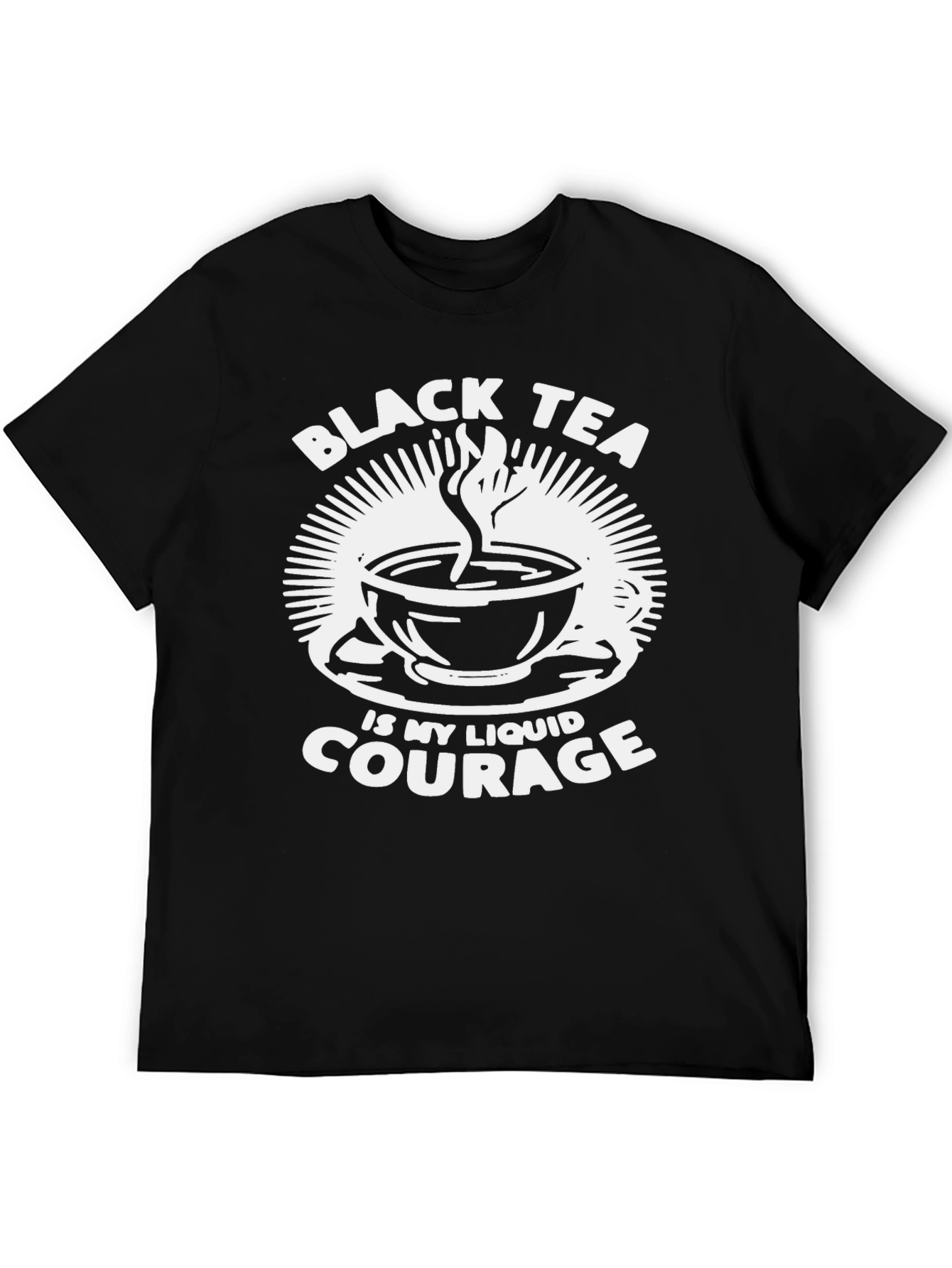 Black Tea Liquid Courage Graphic T-Shirt