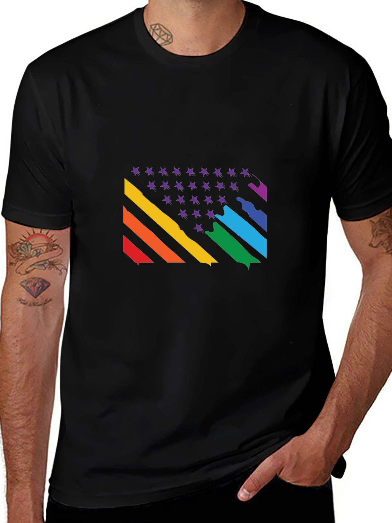Rainbow Pride Flag Graphic Tee