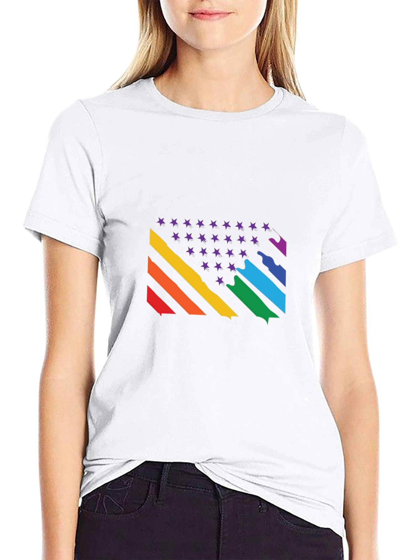 Rainbow Pride Flag Graphic Tee