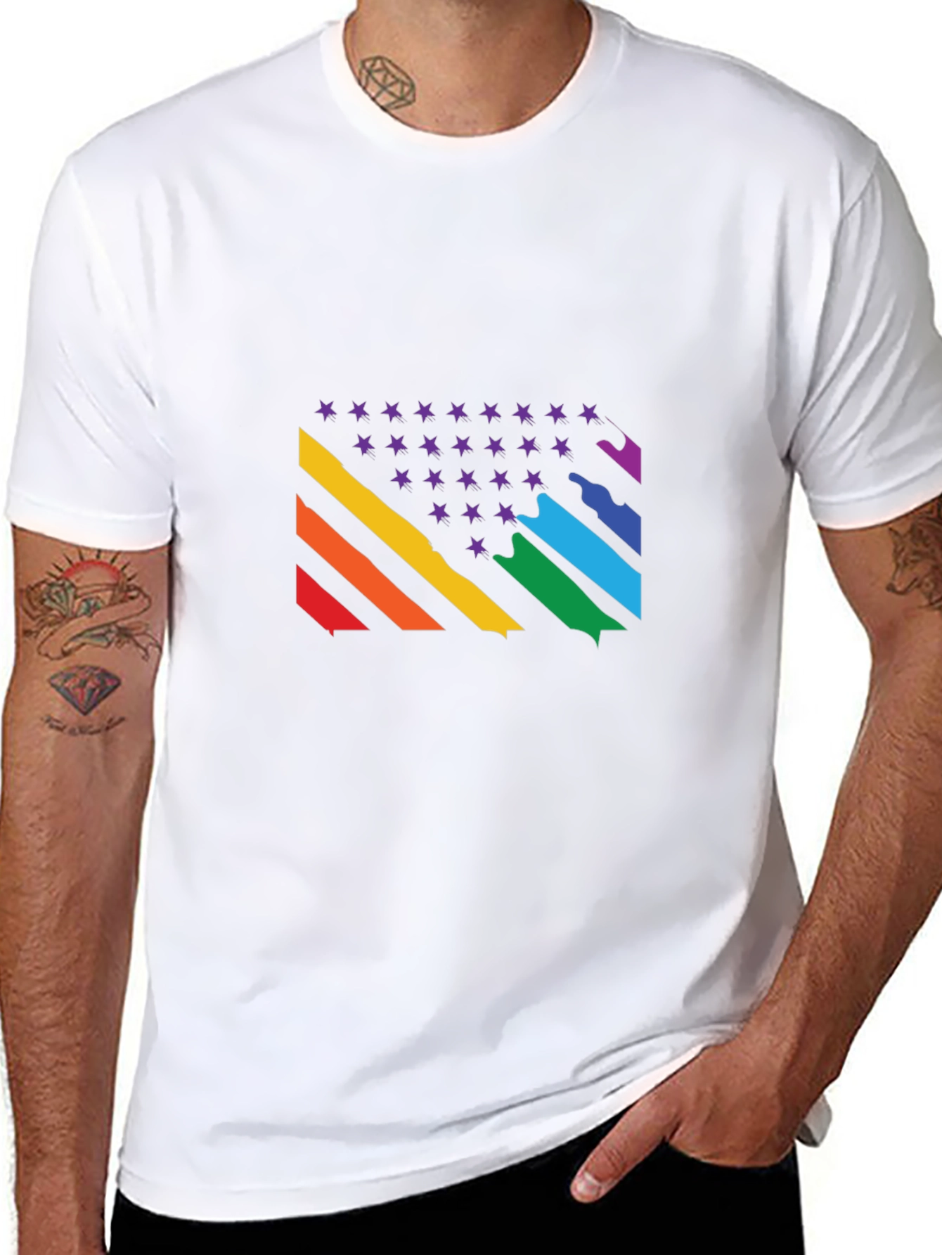 Rainbow Pride Flag Graphic Tee