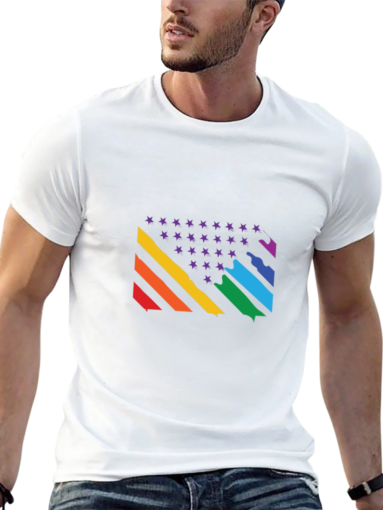 Rainbow Pride Flag Graphic Tee