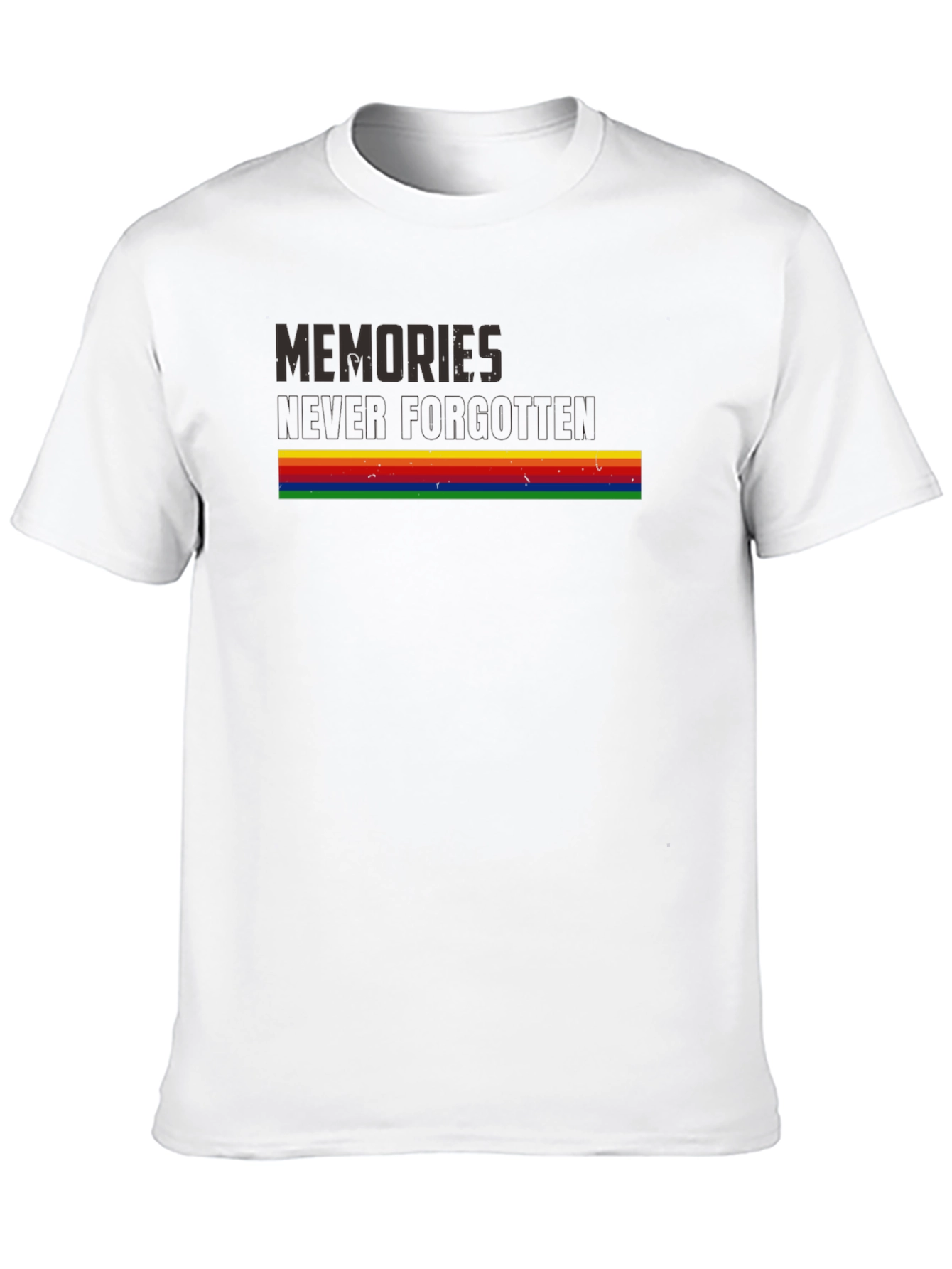 Memories Never Forgotten Retro Rainbow T-Shirt