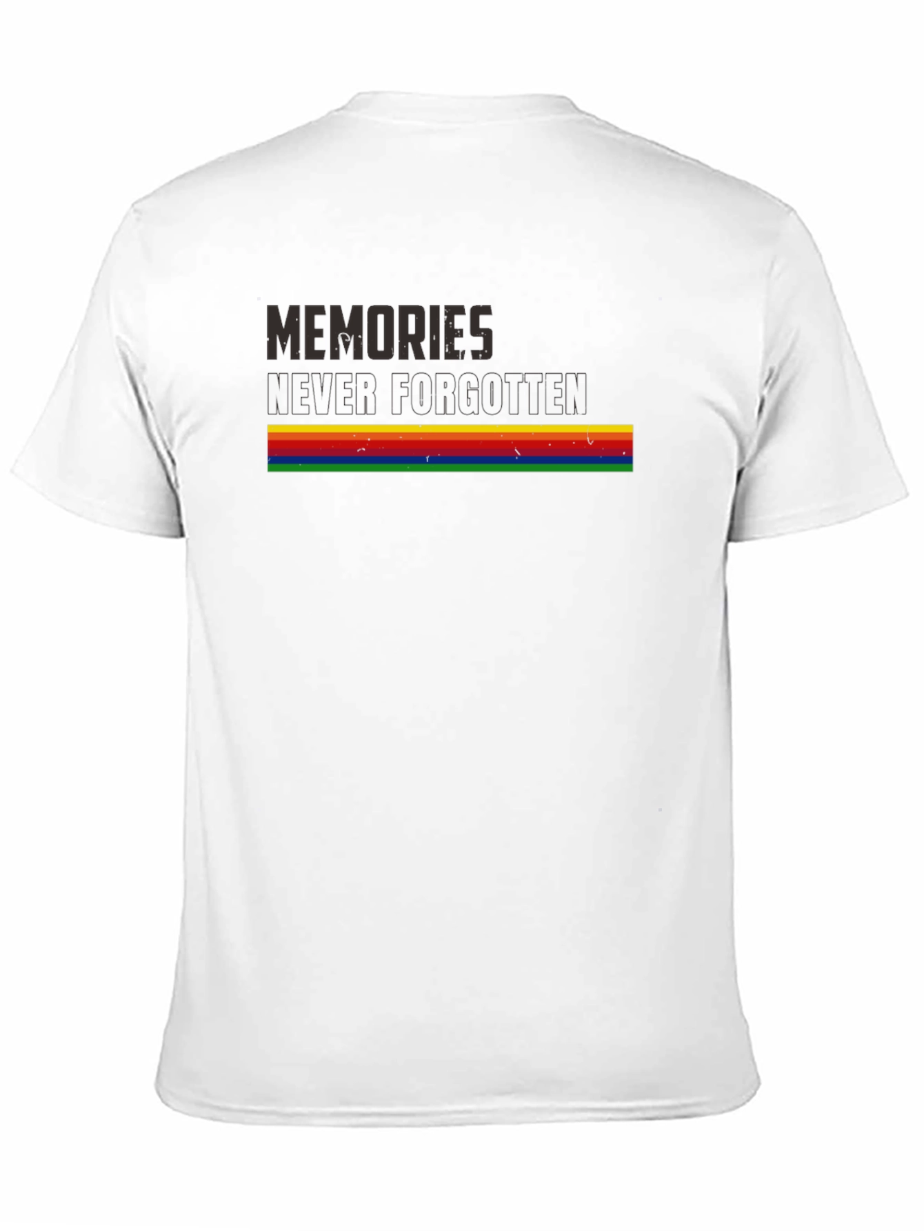 Memories Never Forgotten Retro Rainbow T-Shirt